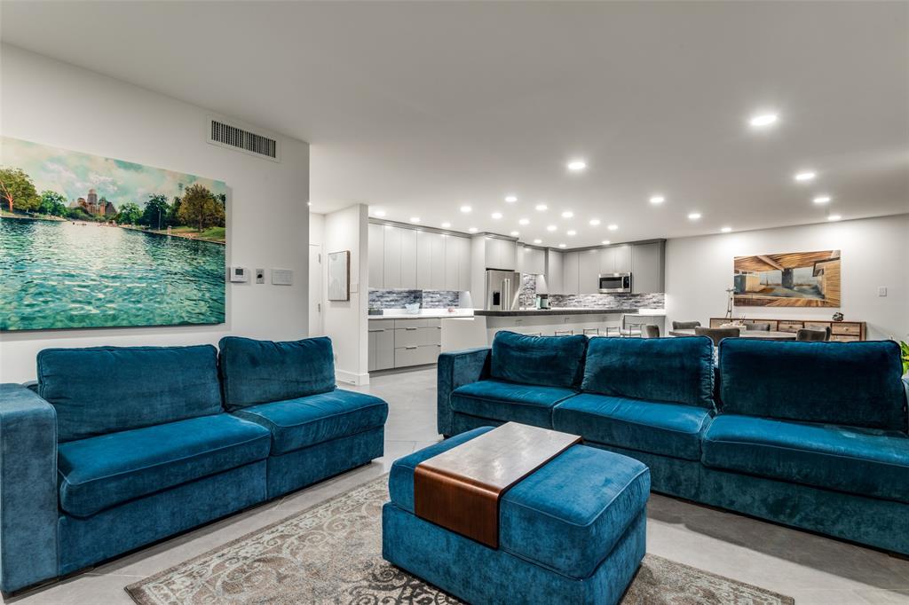 This condominium is truly one-of-a-kind. Taken down to the shell and meticulously rebuilt, this stunning residence has been entirely re-imagined with the same elevated finishes you find in high-end buildings. Every inch—literally every surface, system, and detail—has been transformed with exceptional craftsmanship and luxurious materials. Now configured as a sophisticated 2-bedroom (with an extra office space), 2.5-bath 2 car garage spaces retreat, the layout is ideal for both everyday living and elegant entertaining. Two large balconies, newly replaced walls of glass windows and doors with electric shades ?frame a coveted south-facing panorama, showcasing sweeping views of Downtown Dallas, Park Cities Baptist Church, Highland Park, University Park, and Preston Center. The open living spaces flow effortlessly, anchored by a designer kitchen and refined architectural elements that create a modern, gallery-like atmosphere. And the lifestyle? Unmatched. At Preston Tower, you may never need to leave the building. Enjoy on-site conveniences including: Hair salons and personal grooming services, tennis court and two pickleball courts,valet and 24-hour concierge, fire pit, pool, library, fitness center, dog park, secure parking and resort-style amenities.  HOA covers all utilities and HVAC maintenance.This is elevated lock-and-leave living at its finest—rare, luxurious, and designed for someone who appreciates extraordinary quality.