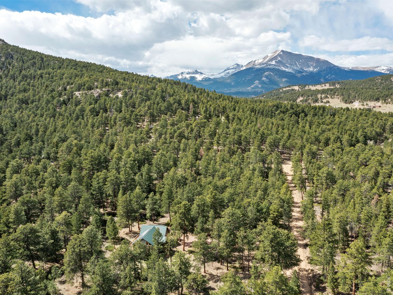 Your senses will delight in the beauty of this exceptional cabin, nestled in an enchanting forest located in the mountains above Lyons and Estes Park, accessed from the scenic Peak to Peak byway (Highway 7). Renovated and enlarged in 2008 - 2009, with interior and exterior high quality construction that resulted in one of the loveliest cabins in the Lyons-Allenspark area. Bathed in natural light, you'll find gleaming wood floors, vaulted tongue and groove ceilings in the great room that compliment the half log interior walls, together with a bank of windows to enjoy intimate views of the forest while relaxing in front of the direct vent, gas log fireplace. This home is served by a galley kitchen complete with a silestone breakfast bar and counters, generous custom knotty Alder cabinets, new refrigerator, new dishwasher, propane cook stove and a breakfast nook with a sliding glass door to the massive outdoor deck. The hot water baseboard boiler was replaced in 2026. This home is only minutes from Roosevelt National Forest and the Wild Basin entrance to Rocky Mountain National Park where outdoor adventure is endless!
