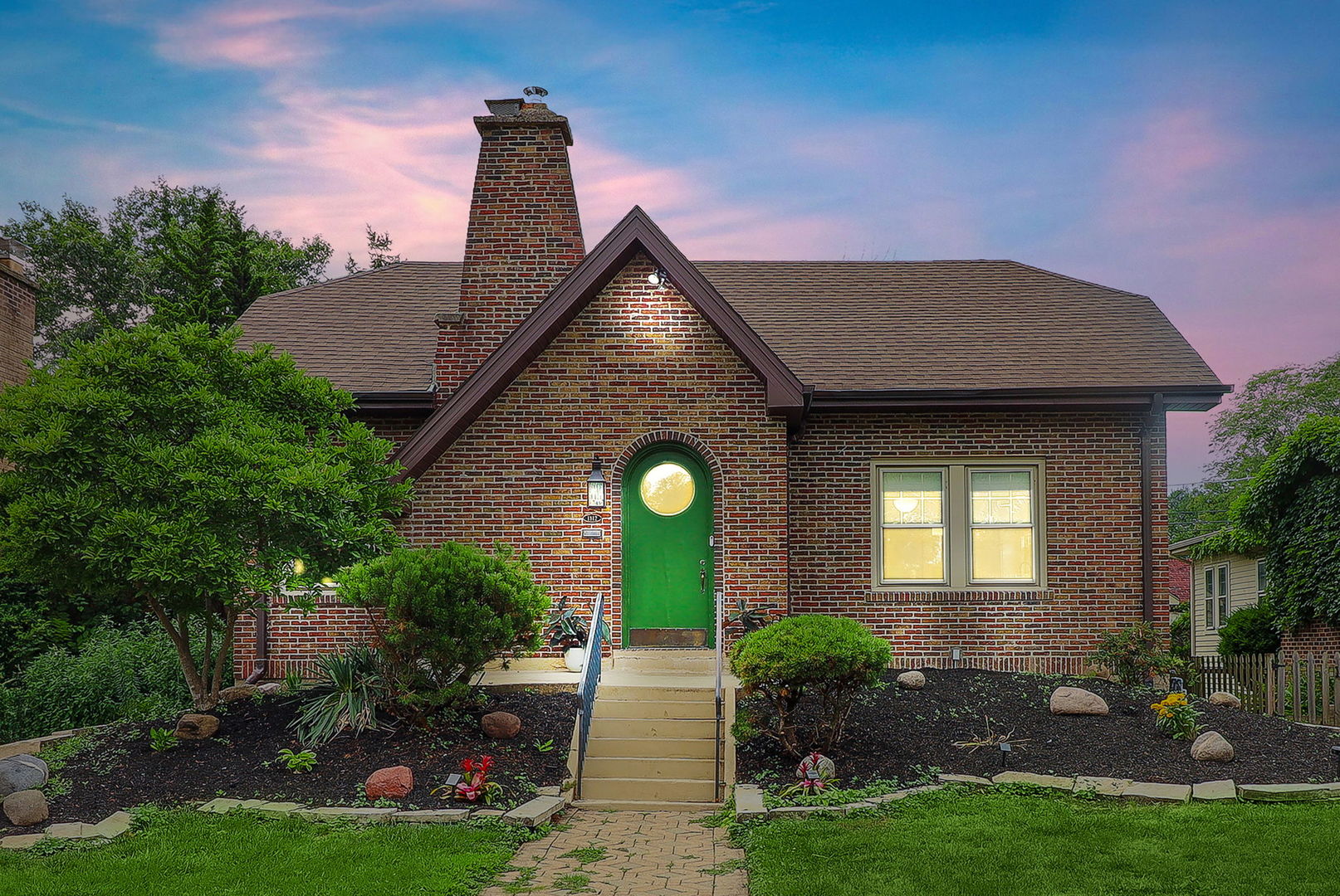 Charming Cottage-Style Home in highly desirable Park Ridge.  Step inside this beautifully renovated 4 bedroom, 2.5-bathroom historical English cottage style home. With a complete interior renovation in 2022, this home seamlessly combines modern upgrades with its romantic, timeless charm. The home features designer elements including but not limited to designer backsplash, Visual Comfort light fixtures, LVP flooring in both the basement and 2nd floor, Emtek kitchen hardware and doorknobs, and a primary bathroom with honed white marble and gold finishes. The first-floor features custom linen roman shades throughout.  Key updates include new water heater (2023), updated electric, and plumbing-all just 3 years old-ensuring a worry-free living experience. The spacious finished basement is a standout feature, offering a bedroom, as well as a laundry room with a newer washer and dryer (2023). The home is fitted with a SimpliSafe home security system.   In the backyard is a detached two-car garage with new garage door (2023) and an inviting exterior that highlights the home's cottage-style appeal.  Located in a prime area, this home provides walkable access to the CTA Blue Line. Home is just minutes from O'Hare International Airport. Amazing location with nearby parks, grocery stores, and lots of fabulous restaurants, all within walking distance. This thoughtfully renovated, move-in-ready home is an incredible opportunity in one of Park Ridge's most desirable neighborhoods.