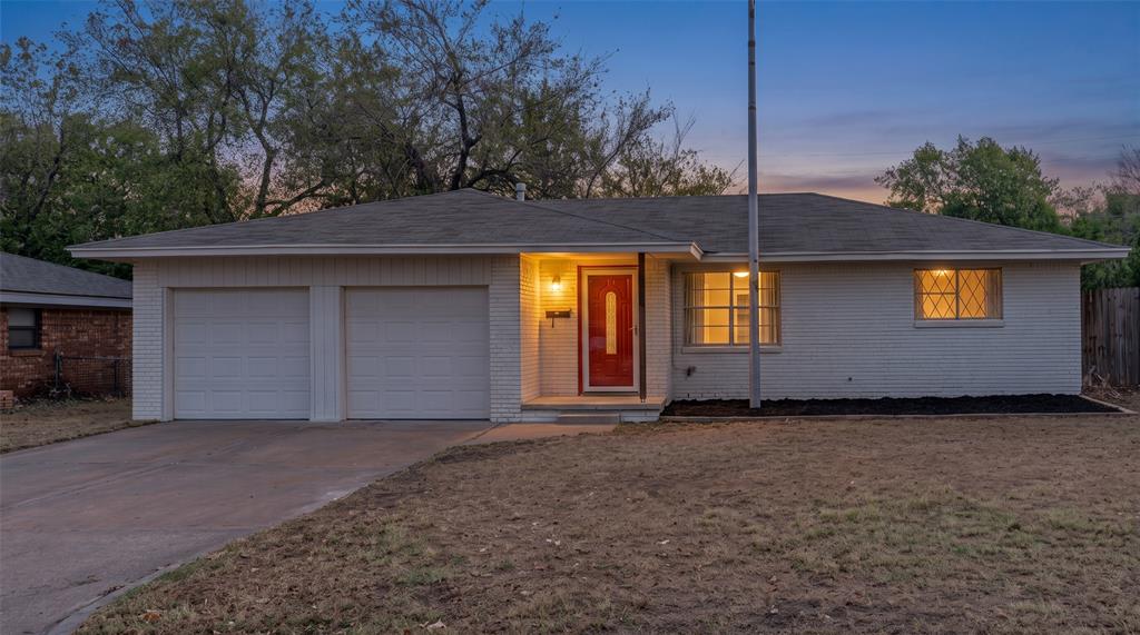Situated in a fantastic Moore neighborhood with quick access to local amenities, this fully remodeled 3-bedroom, 1.1-bathroom home delivers total move-in-ready comfort and stylish modern updates throughout. Fresh, bright natural light fills the main living area, complemented by brand-new flooring that flows seamlessly across the entire interior. The cozy kitchen and dining space feature crisp painted cabinetry, newly tiled backsplash, sleek quartz countertops, and elegant French doors that open directly to the private backyard. The primary bedroom includes its own convenient en-suite half bath equipped with a brand-new vanity, while the main full bathroom boasts a custom fully tiled shower surround and a stylish updated vanity. Reach out today to schedule your private tour!