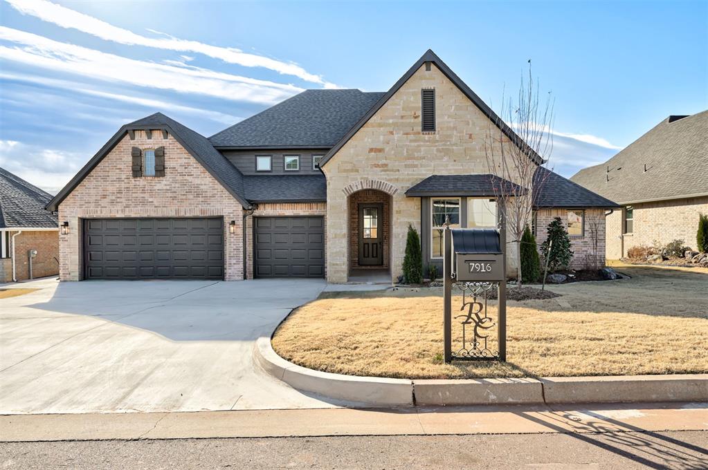 The Northwood Traditional brings timeless style and everyday comfort to life in Edmond’s scenic Ridge Creek community.Gather in the inviting living room, where warm wood beams and a painted brick fireplace with beautiful built in shelves create the perfect backdrop for movie nights or morning coffee. The kitchen is designed for both hosting and home-cooked meals, featuring quartz countertops, a double oven, a full messy kitchen, and smart details like trash and spice pullouts, and under-cabinet lighting. A private study with French doors offers a peaceful place to focus, and four spacious bedrooms provide plenty of room to grow, relax, or recharge.The serene primary suite is a true retreat, featuring a spa-like bath, walk-in shower, long spacious vanity, and a door connected to the laundry room through the oversized closet—offering comfort and convenience right where you need it.Built with energy efficiency at its core, this home includes 2x6 exterior walls, spray foam insulation, ENERGY STAR® appliances, high-performance windows, and a right-sized HVAC system for enhanced comfort, healthier air, and long-term savings. A tankless water heater, storm shelter, and sprinkler system are also included for added peace of mind.Tucked into the scenic Ridge Creek community, you’ll enjoy tree-lined streets, top-rated Edmond schools, and amenities including a pool and clubhouse.