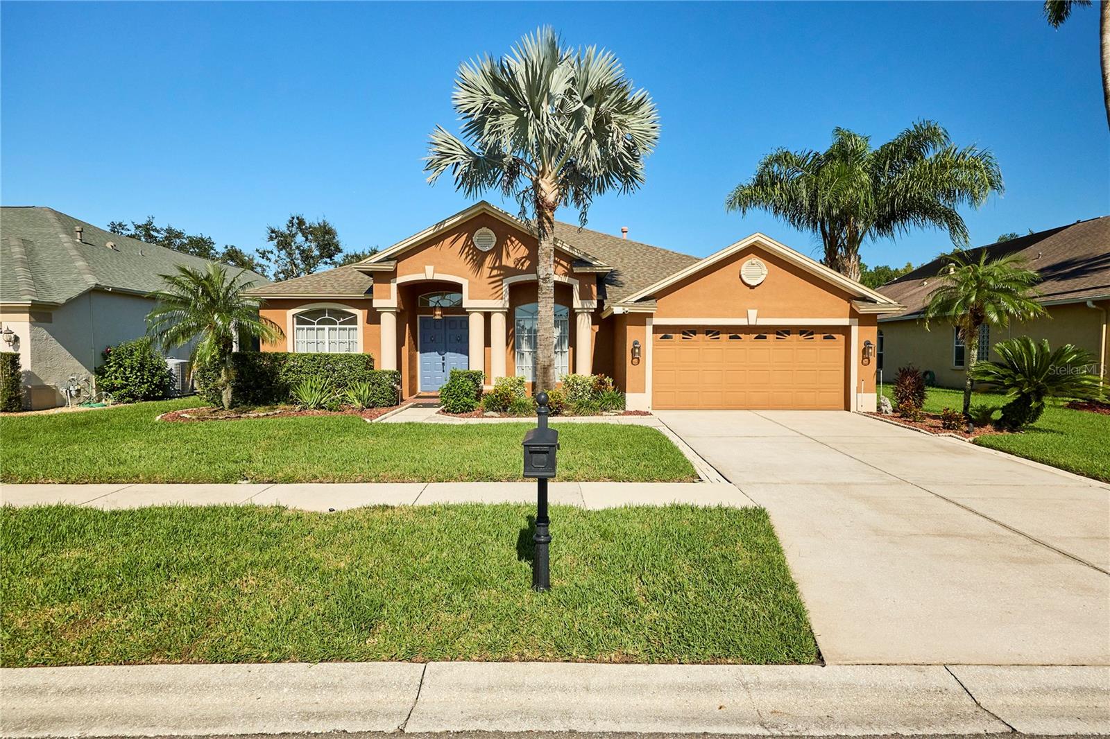 Welcome to your own private Florida retreat in the highly desirable gated community of Kingshyre at Cross Creek! This beautifully maintained 4-bedroom, 3-bathroom pool home with a spacious 2-car garage offers the perfect combination of comfort, privacy, and outdoor living. Situated on a picturesque pond with no rear neighbors, this home provides peaceful water views and a serene backyard setting. Step outside to your private screened-in pool, perfect for entertaining, relaxing, or enjoying Florida's beautiful weather year-round. The pool features numerous recent upgrades, including a new saltwater system (2023), solar pool heating (2023), updated pool lighting (2023), and a new pool screen (2022). Inside, you'll find a thoughtfully designed floor plan offering flexibility for a variety of living arrangements. The fourth bedroom serves as an ideal second primary suite or private guest retreat, featuring an accessible bathroom and convenient direct access to the pool area. This versatile space is perfect for multigenerational living, extended guests, or anyone seeking additional privacy and accessibility. The home also features updated appliances (2022), a whole-house Culligan water softener, and a convenient laundry room complete with added cabinetry, utility sink, and washer and dryer. Additional improvements include a beautifully updated guest bathroom (2023) and sealed pool deck pavers (2025). The oversized, deep 2-car garage provides additional storage space. Enjoy the privacy of gated community living while being conveniently located near shopping, dining, schools, and major roadways. With its stunning pond views, private pool, flexible floor plan, and impressive list of upgrades, this home offers the Florida lifestyle you've been looking for. Schedule your private showing today!