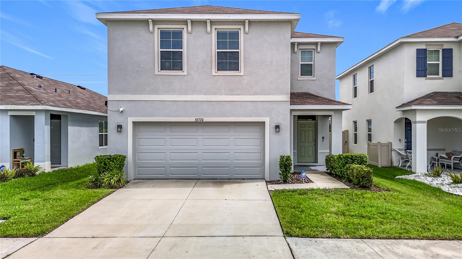 Welcome Home! Come see this beautiful 4 bed, 2.5 bath stunner. This home features an incredible open floor plan for family or entertaining downstairs and privacy for bedrooms upstairs. The whole home security system will give you peace of mind day or night. The backyard features a large pavered patio with a fenced yard for the kids and pets to run around in. 

The community offers a resort-style pool, an open-air pavilion with a kitchen, a shaded tot lot, and an open play area with a half basketball court, enhancing the neighborhood's appeal. Conveniently located for easy commutes to work, shopping, and recreational activities, this home is a must-see. All information is deemed reliable but not guaranteed and should be independently verified.