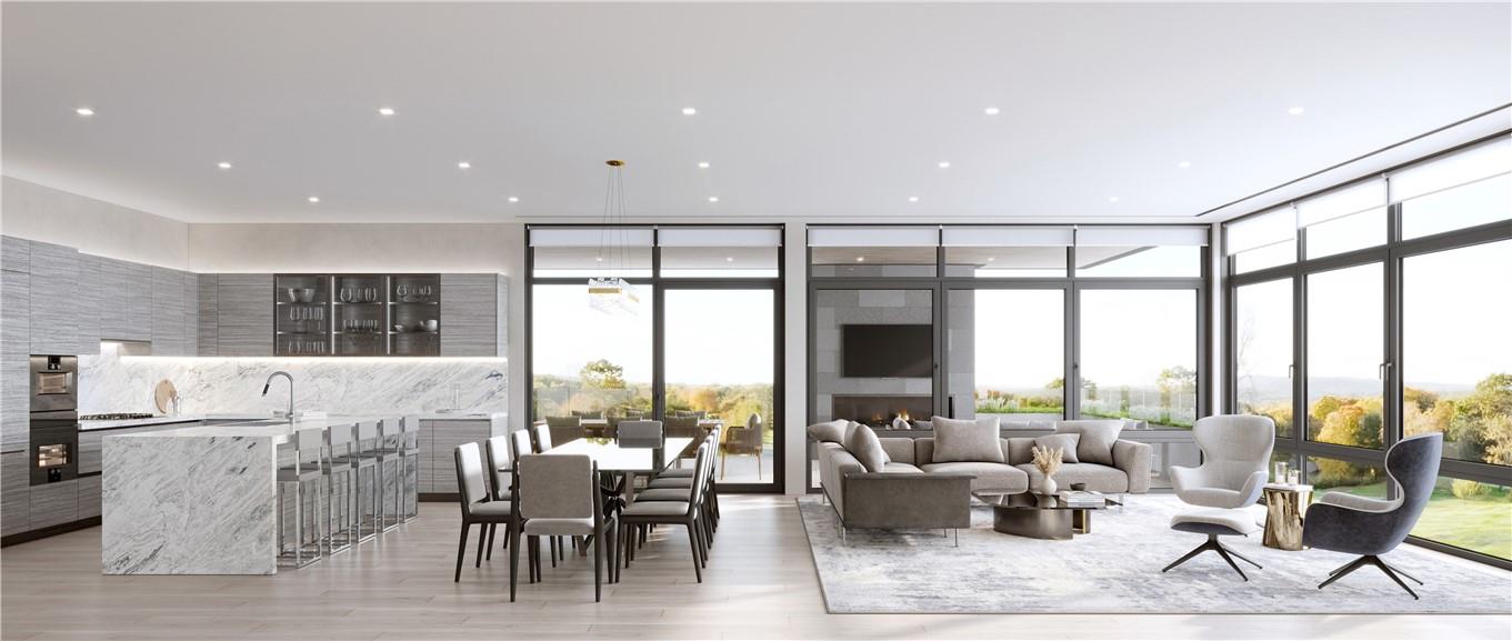 Summit Club Residences designed by Granoff Architects set high up above the golf course w/ expansive vista views. 2 Bed, 2.1 BA + den is 2,672 SF w/ an extensive 487+ SF outdoor terrace w/ FP, gas line for grill & has south west exposures. Walk in to foyer w/ stone flooring, great rooms w/ marble surround FP, custom cabinetry & dining area for 10-12 guests. Modern chef’s kitchen w/ a high end appliance package, custom cabinetry, quartzite countertops, backsplash & center island w/ recessed lighting.  10’ ceilings & hardwood floors, recessed LED lighting & floor to ceiling windows throughout. Primary ensuite bed w/ 2 walk in closets, sliders to terrace, bath w/ custom cabinetry, double vanity, soaking tub, shower w/ Kallista fixtures, marble walls & radiant heat flooring. 2 spaces heated garage, 1 golf cart space & optional storage unit. Private gated country club setting, unparalleled amenities. Club membership required. Initiation Fee $100,000 w/ $50,000 refundable upon resale. Additional Information:  Amenities:Storage,ParkingFeatures:2 Car Attached,