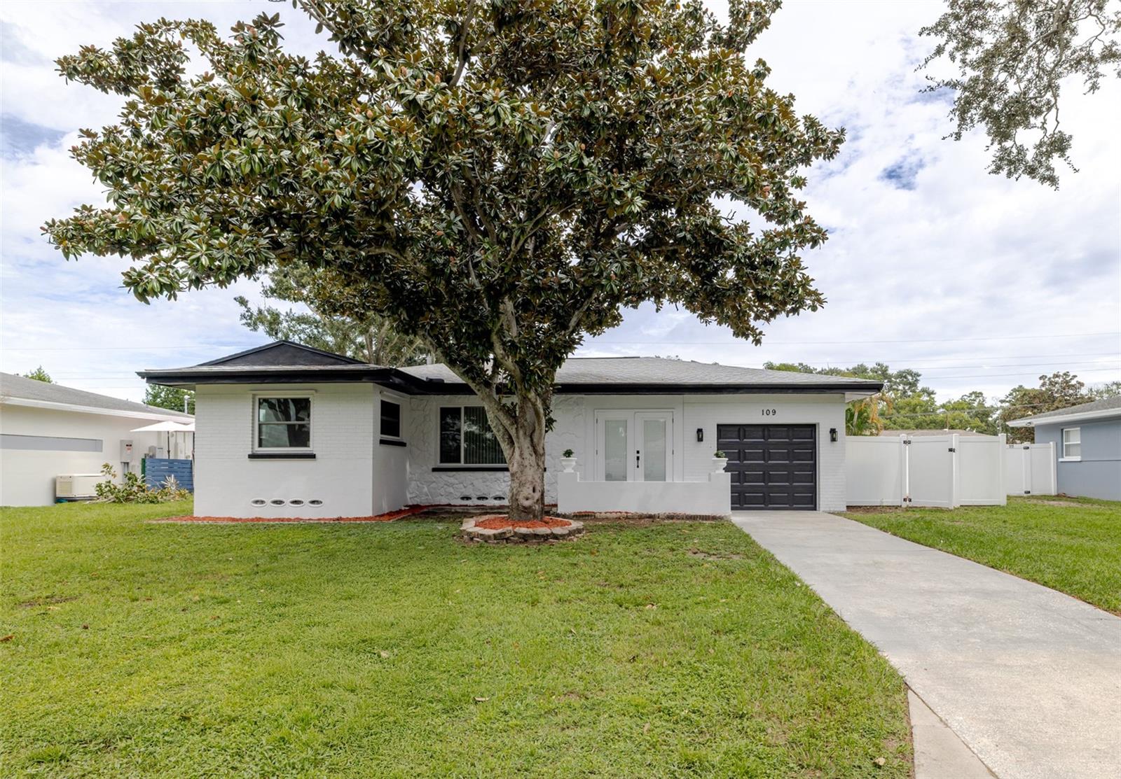 This spacious home offers over 2,000 total square feet, including nearly 1,700 square feet of living area, and is located in a quiet neighborhood that checks all the boxes—NO flood zone, NO HOA, NO CDD, private pool, and only 10 minutes from the beach. Inside, you’ll find two bedrooms, 2 ½ bathrooms, and a large kitchen, with the easy option to add a third bedroom. Recently painted inside and out, the property also features a new roof (2020), a solar water heater for lower electric bills, waterproof laminate flooring throughout, and two beautifully updated bathrooms, blending modern style with long-term peace of mind. Don’t miss out—schedule your showing today!