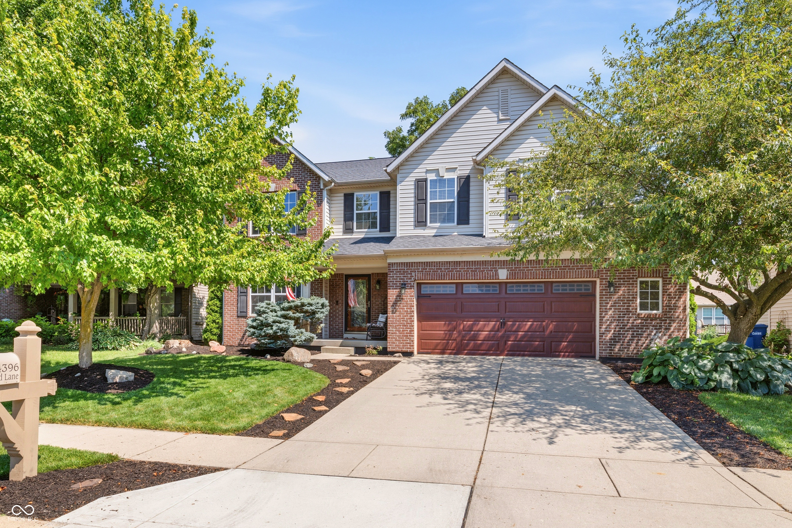 Tucked into one of Fishers' most sought-after neighborhoods and zoned to Hamilton Southeastern Schools, this 4-bedroom, 3.5-bath home checks every box. A classic brick exterior, mature shade trees, and lush, professionally irrigated landscaping set the tone before you even walk through the front door.  Inside, the home has been thoughtfully updated for how people actually live today. A brand-new home theatre and a private downstairs bedroom with full bath make this an ideal setup for guests, extended family, or anyone wanting flexible one-level living space. Upstairs, a freshly updated guest bath adds a nice touch, and the roof - just 7 years old - means one less thing to worry about for years to come.  Out back, it's all set up for warm-weather living: a newly added fence for privacy, a pergola for shade, and a fire pit for cool evenings with friends. Whether you're hosting a summer cookout or just enjoying quiet mornings on the patio, this backyard delivers.  With its move-in-ready condition, thoughtful updates, and prime location near great schools, shopping, and dining, 14396 Chapelwood Lane is the kind of home that doesn't sit on the market long. Come see it for yourself!