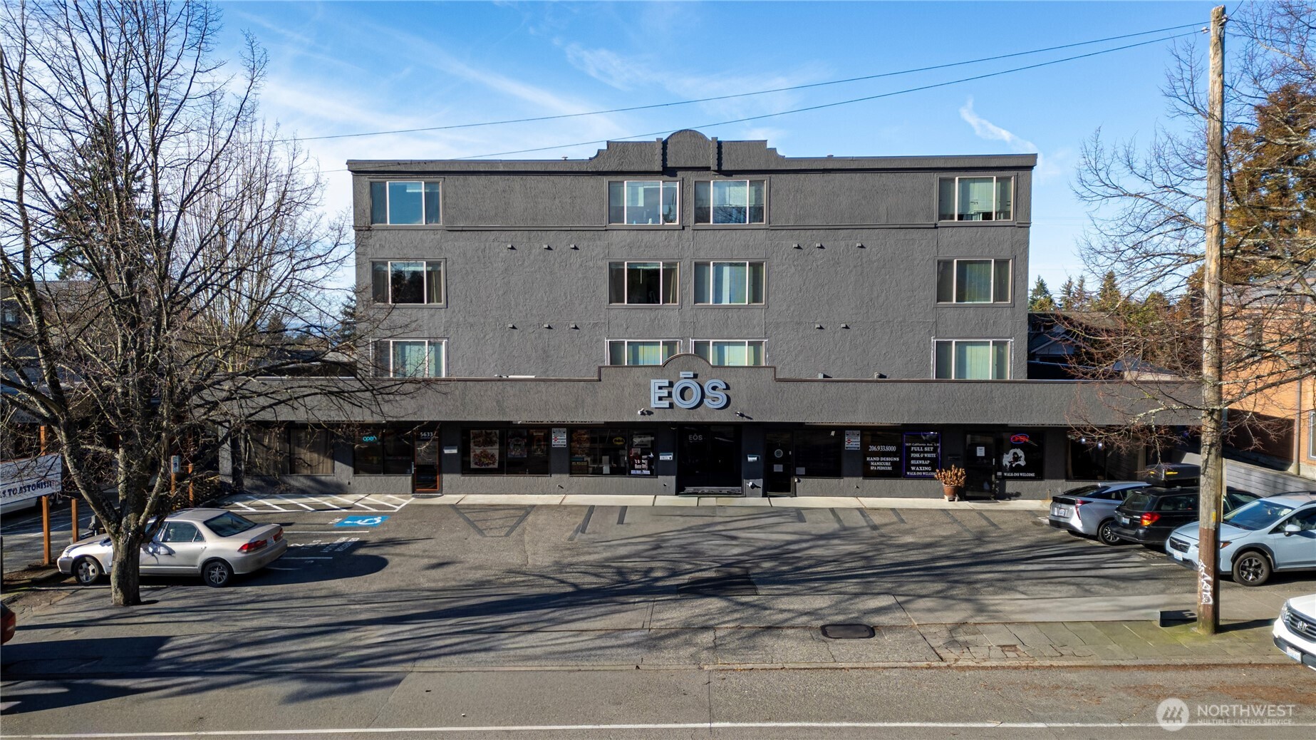 Fully renovated, turnkey mixed-use asset located in the heart of the West Seattle Junction, The EOS consists of 15 luxury apartments situated above four fully leased retail spaces, offering a diversified income stream in a premier urban location. All 2BD units with  W/D, balconies, and modern interior finishes.  17 open and covered residential parking spaces located at the rear of the building and 8 open commercial parking spaces at the front of the property.  Built in 1980 and renovated, EOS offers investors a true turnkey ownership opportunity with a low maintenance profile. The building features an elevator, renovated formal lobby, Amazon package lockers, copper plumbing, newer lower roof, and freshly upgraded common areas. Located just steps from the West Seattle Junction’s premier restaurants, shops, and cafes, this asset is priced at an in-place 5.75 percent cap rate, providing strong in place cash flow with long term value growth driven by transit-oriented development