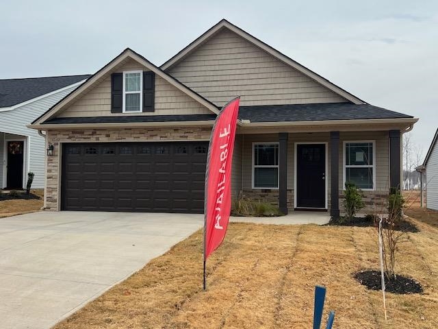 The ELLISON (Lot 52) offers a modern, open concept living area perfect for entertaining.  4 bedroom, 2 bath. Complete with the trademark chair rail, crown molding, and rope lighting.  12' x 12' covered back patio.   30-year architectural shingles, site-built construction, and a 10 year limited warranty are included to give you peace of mind. $12,500 Seller Concession toward Buyer’s Closing Costs or Rate Buy Down available. *Virtual tour reflects same house plan, not exact house.