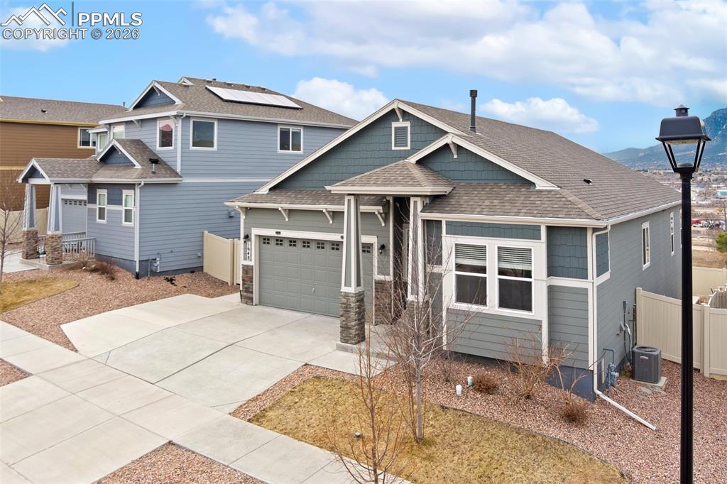Welcome to this exquisite 4-bedroom, 3-bathroom rancher that blends luxury, comfort, and style in every corner. Nestled in a serene location, this home boasts panoramic mountain views that will take your breath away from every angle.Step inside to experience elegant living spaces filled with natural light. The gourmet kitchen is a chef’s dream, featuring high-end appliances, custom cabinetry, and a spacious island perfect for preparing meals or entertaining guests. Adjacent to the kitchen, the open-concept living area is ideal for both relaxation and hosting gatherings, offering a seamless flow into the dining and family spaces.For movie lovers, the dedicated movie theater room provides the ultimate cinematic experience in the comfort of your own home, complete with surround sound and custom seating. The home also features a wet bar—a perfect setting for cocktails or unwinding after a long day.A private study offers a quiet retreat for work or reading, while the luxurious master suite comes complete with a spa-like ensuite bath, offering ultimate relaxation with a soaking tub, walk-in shower, and dual vanities.The home is loaded with premium upgrades throughout, including hardwood floors, recessed lighting, and smart home features that provide convenience and comfort.Whether you’re enjoying the mountain views from the expansive deck or relaxing inside in one of the thoughtfully designed living spaces, this rancher offers the perfect blend of luxury and functionality.Don’t miss your chance to own this stunning home—schedule a tour today and see all that it has to offer!