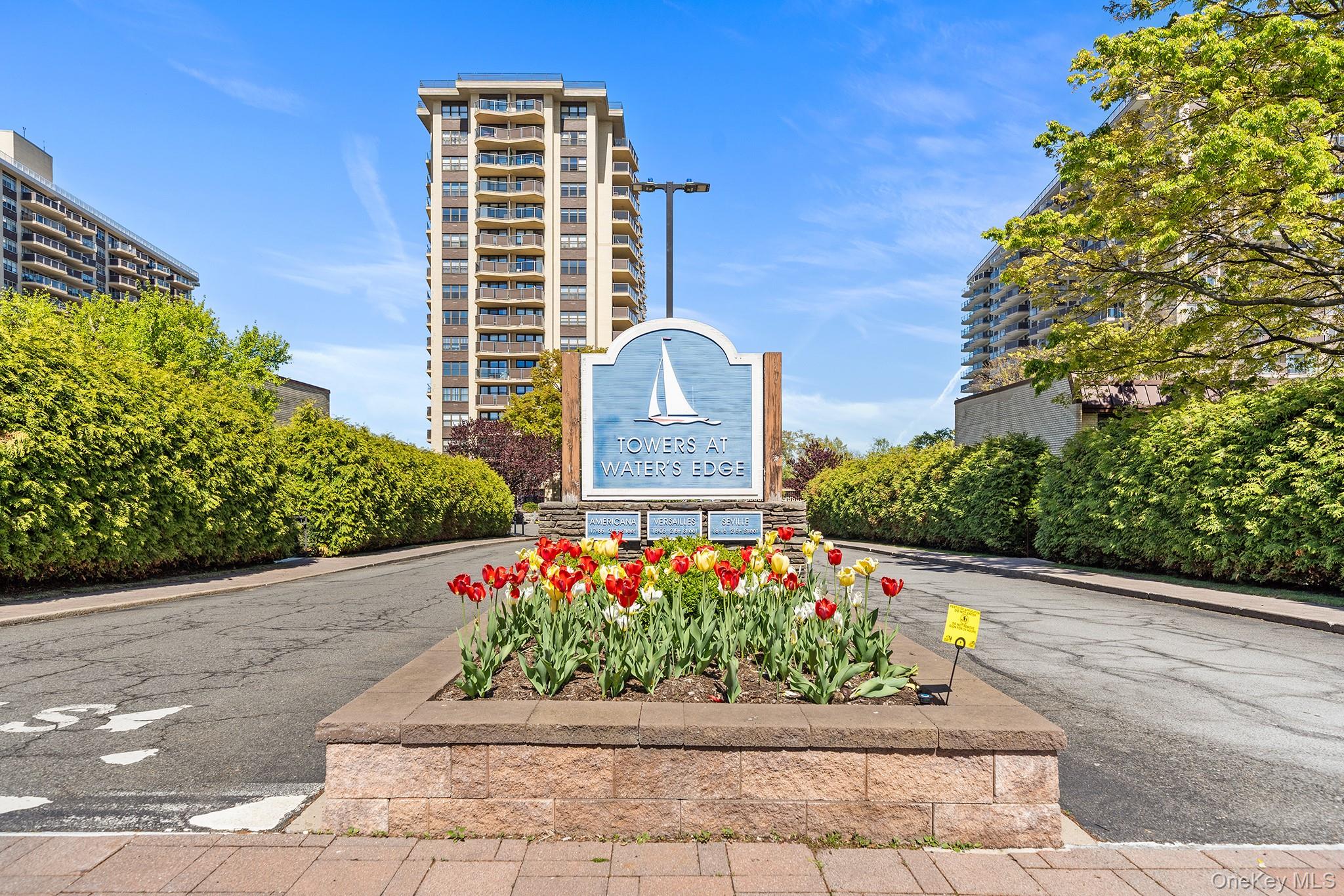 Enjoy resort-style living on Little Neck Bay in this beautifully maintained one-bedroom residence with full-time doorman service. This inviting home features hardwood floors throughout and a private, south-facing terrace with stunning water views—perfect for taking in breathtaking sunrises over the bay.The thoughtfully designed layout offers comfortable living and entertaining space, complemented by abundant natural light. Residents enjoy access to premium amenities including a fitness center, spa, tennis courts, and the convenience of reserved indoor parking. Both dogs and cats are welcome, making it a great option for pet owners.Ideally located for commuters, this residence offers easy access to Manhattan in approximately 30 minutes via LIRR or express bus. A wonderful opportunity to experience relaxed waterfront living with city convenience.