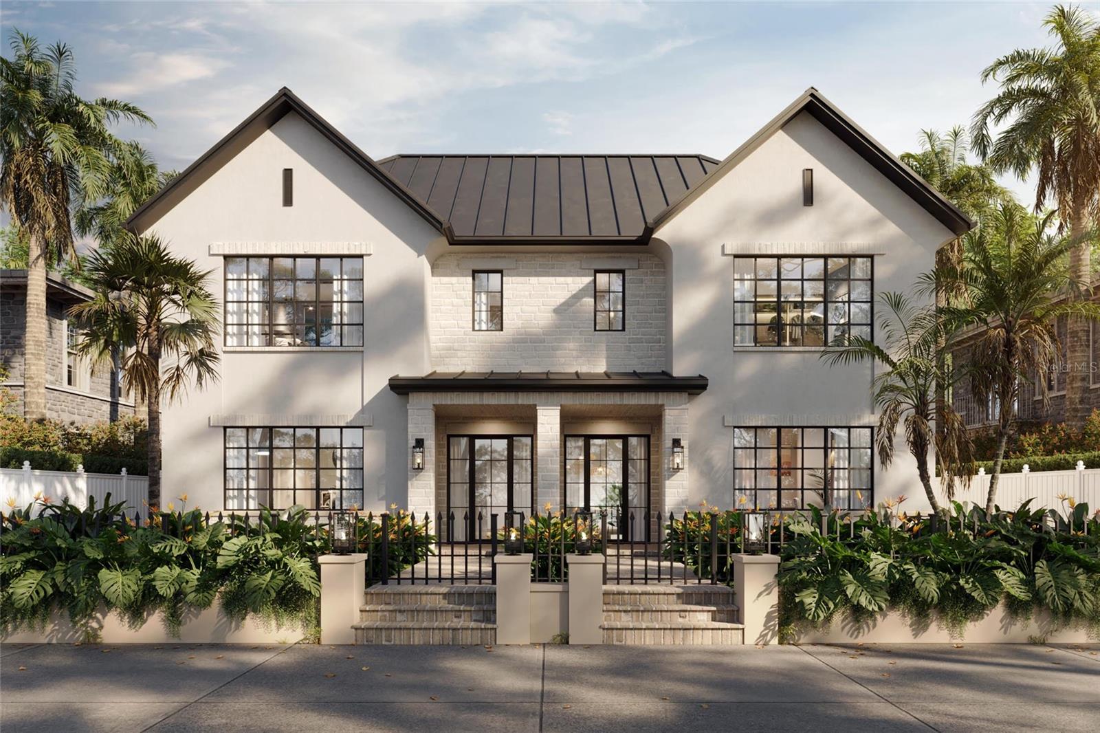 Under Construction. COMING SOON to the heart of South Tampa's highly sought-after SOHO District! Estimated completion within the next 30–45 days. Offering approximately 3,853 square feet of living space, this exceptional NEW CONSTRUCTION residence combines impressive size, quality craftsmanship, luxury finishes, and an unbeatable walkable location! Featuring 5 BEDROOMS, 4 FULL BATHROOMS, 2 HALF BATHROOMS, AND A PRIVATE STUDIO APARTMENT ABOVE THE 2-CAR GARAGE, this is a truly unique opportunity in one of Tampa's most desirable neighborhoods. Thoughtfully designed across three levels, the main residence offers approximately 3,285 square feet of beautifully appointed living space. The first floor features an expansive living and dining area, dedicated office, powder room, mudroom, and a stunning kitchen complete with a large wine refrigerator. Step outside to your private courtyard featuring a built-in outdoor kitchen, perfect for entertaining! Upstairs, you'll find four spacious bedrooms, including the primary suite, and three full bathrooms. The third floor is an entertainer's dream, featuring an oversized bonus room with a wet bar, refrigerator, ice maker, and powder bath, opening directly onto a PRIVATE ROOFTOP TERRACE WITH VIEWS OF DOWNTOWN TAMPA! One of the property's most impressive features is the SEPARATE STUDIO APARTMENT ABOVE THE GARAGE, offering approximately 550 square feet with its own private entrance, kitchen area, and full bathroom. Ideal for guests, extended family, or a private workspace! Additional highlights include a fenced front yard, attached 2-car garage, and a generous rear driveway with parking for approximately 2–4 additional vehicles, a rare convenience in South Tampa. LOCATION IS EVERYTHING! Enjoy the best of SOHO living with restaurants, coffee shops, shopping, nightlife, and entertainment just moments from your doorstep. Conveniently located near Hyde Park Village, Bayshore Boulevard, Downtown Tampa, and all the incredible dining, shopping, and entertainment that make South Tampa so desirable! NEW CONSTRUCTION, EXCEPTIONAL SPACE, A PRIVATE GUEST APARTMENT, AND ROOFTOP SKYLINE VIEWS — THIS IS SOUTH TAMPA LUXURY LIVING AT ITS FINEST!