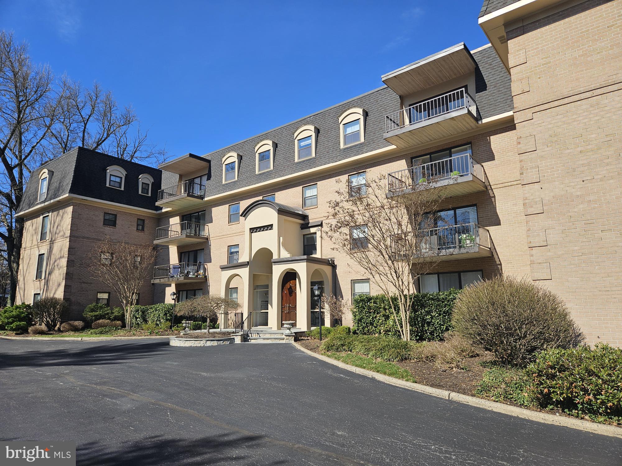Welcome to Pennswood Condominium, a lovely, peaceful and conveniently located community just outside the heart of beautiful Bryn Mawr. This is a sun-filled 2-bedroom, 2 bath unit on the 3rd floor with upgraded kitchen and bathrooms. There's a very large living room, an adjacent dining room and a fully-stocked kitchen with a cute breakfast area. The main bedroom has its own bathroom with a stall shower and a very large walk-in closet, and there's a 2nd bedroom and hall bathroom as well. There's a separate laundry room with a full-sized washer and dryer and a large balcony perfect for sunning or apartment gardening. We have a storage unit in the lower level and plenty of unassigned parking.  The condominium fee covers so much - heat, electricity, air conditioning, water, sewer, trash and snow removal, all exterior work and more! Pennswood is just 1/4 mile from the supermarket, 1/2 mile from the train station and in walking distance to all the fine dining and shopping Bryn Mawr offers. Come enjoy an easier lifestyle that wonderful Lower Merion Township and the Main Line provide.