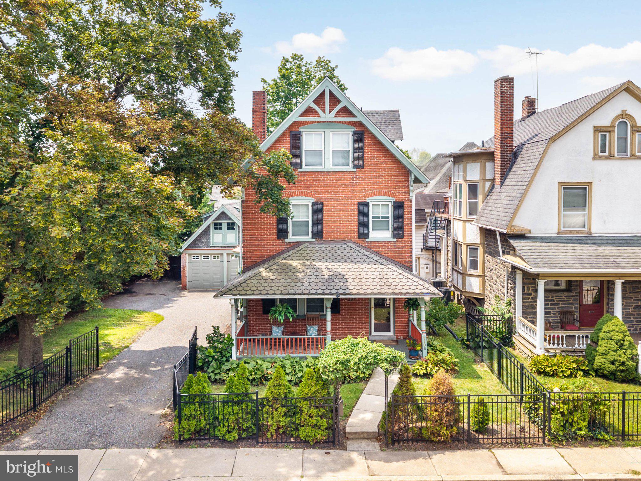 This beautifully maintained Victorian residence at 1106 County Line Road offers exceptional flexibility in a highly desirable Bryn Mawr location within the award-winning Radnor Township School District. Built in 1921, this distinctive detached home combines timeless architectural character with practical updates, generous living space, and an unusually versatile layout—ideal as a gracious single-family residence or as an income-producing two-unit property.Spanning approximately 2,291 square feet, the home offers five spacious bedrooms, two full bathrooms, and one half bathroom. Rich hardwood flooring, traditional proportions, recessed lighting, tasteful window treatments, and a welcoming fireplace create warm and elegant living spaces throughout. The home has been very nicely maintained, allowing its next owner to enjoy both its historic charm and everyday functionality.The updated kitchen serves as the heart of the home, featuring upgraded countertops, a substantial center island, pantry storage, and a full complement of appliances. Whether preparing a casual family meal or entertaining guests, the kitchen offers the workspace and flow today’s buyers value.One of the property’s most compelling features is its adaptable configuration. The residence can function seamlessly as a spacious single-family home or be easily used as a two-unit income property, depending on an owner’s needs.The upper-level unit has historically generated approximately $2,500–$3,000 per month in rental income, creating a meaningful opportunity for an owner-occupant seeking supplemental income, a buyer planning for multigenerational living, or an investor looking for a well-located Bryn Mawr property. The layout makes it particularly easy to transition between single-family and two-unit use without sacrificing comfort or convenience.Set on a level 0.14-acre lot, the property offers a fenced yard with attractive front and rear outdoor areas—ideal for play, pets, gardening, entertaining, or simply enjoying time outside. A patio and porch extend the home’s living space outdoors and provide inviting spots for morning coffee, relaxed afternoons, and al fresco dining.Parking is a rare advantage for the area. The property includes a detached two-car garage plus a paved driveway with room for up to six additional vehicles, offering ample parking for residents, guests, tenants, or work-from-home needs.Conveniently positioned in Bryn Mawr, 1106 County Line Road provides easy access to local shopping, dining, parks, commuter rail, bus routes, and major transportation corridors. Enjoy the convenience of the Main Line while benefiting from a peaceful residential setting and access to the highly regarded Radnor Township School District.This is a rare opportunity to own a character-filled Bryn Mawr home that delivers flexibility, strong rental potential, plentiful parking, a fenced yard, and the ability to serve equally well as a primary residence or investment property.