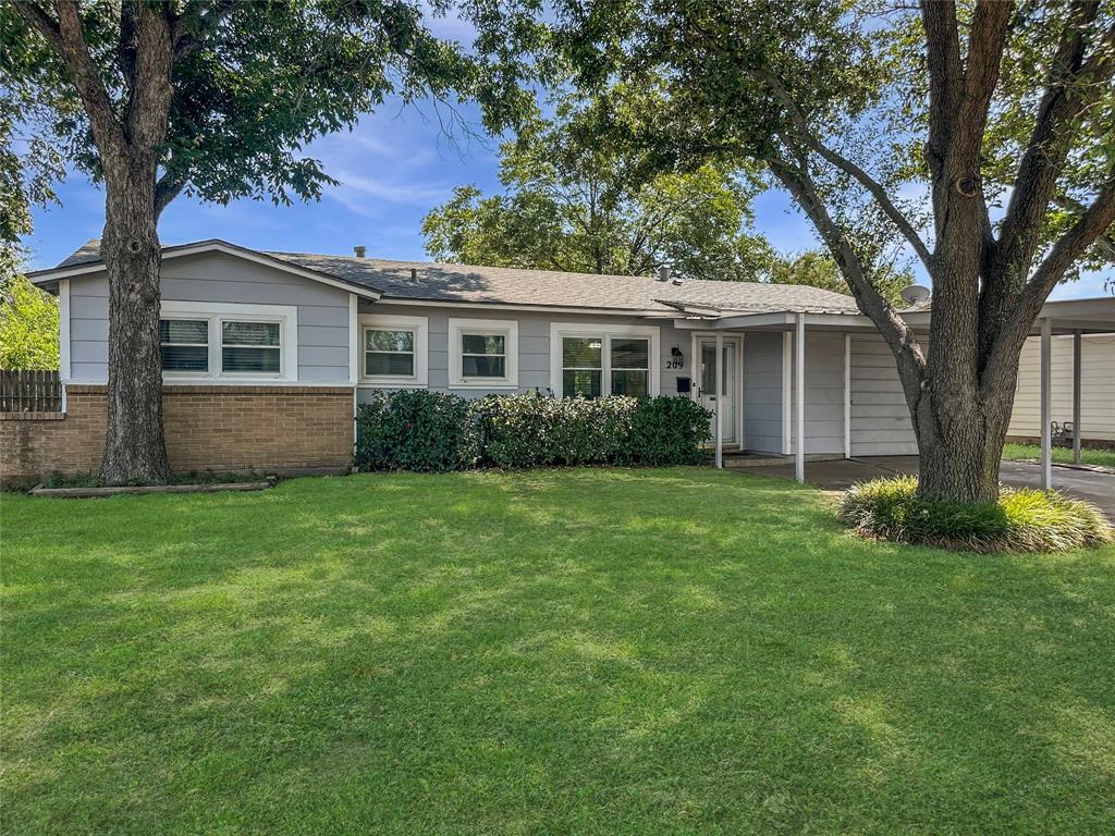 Welcome home to this cozy Saginaw home with new luxury vinyl plank floors, kitchen with granite counters and gas range. 1 car attached garage and carport. Spacious backyard with large storage shed with window unit. Don't miss this!