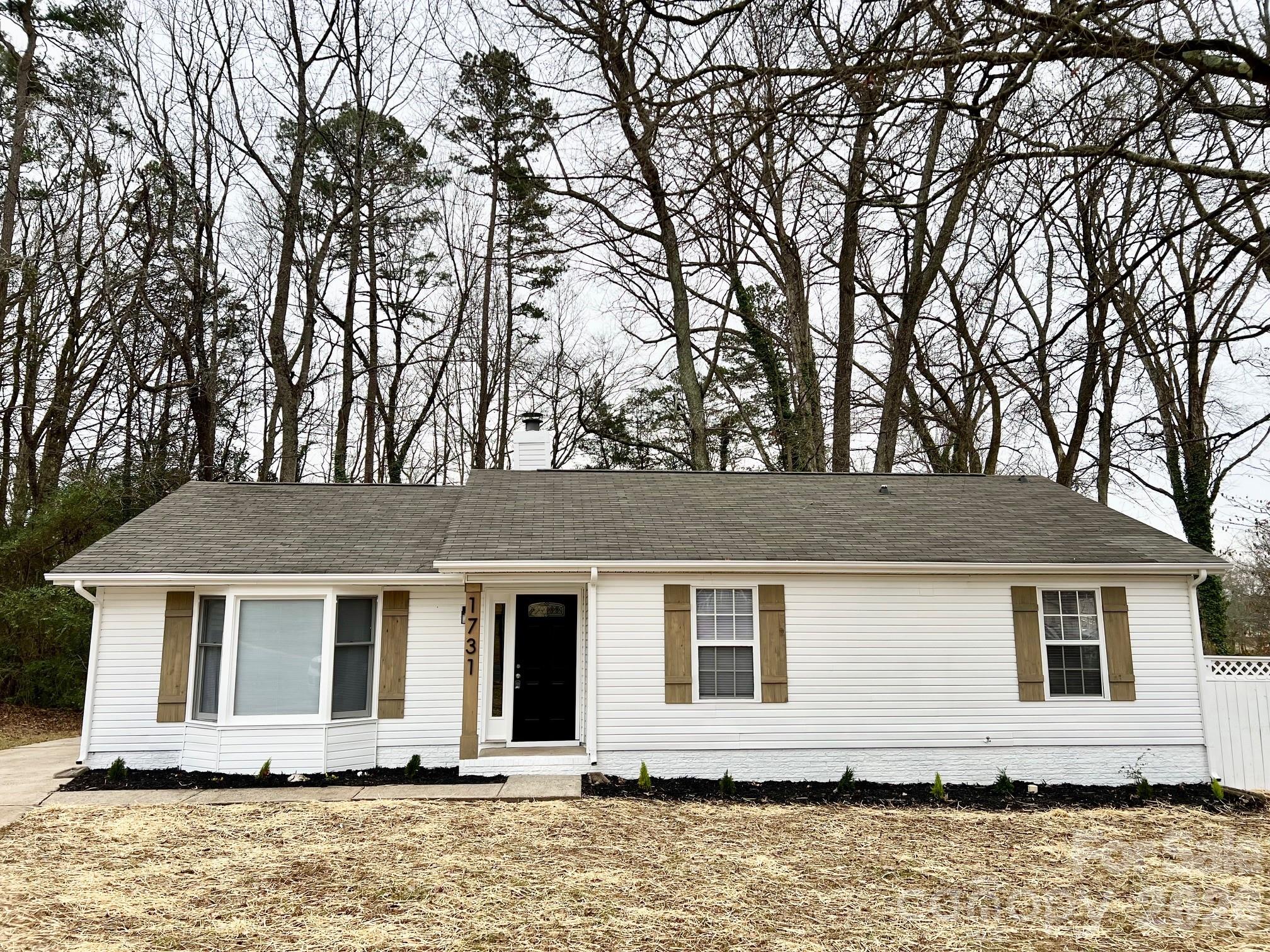 Fully renovated and move-in ready! This beautifully updated home at 1731 Teddington Dr features fresh paint inside and out, updated flooring throughout, and a modernized kitchen with new cabinetry, countertops, and fixtures. Bathrooms have been tastefully renovated with updated vanities and finishes. Bright, functional layout with comfortable bedrooms and a spacious yard. Convenient Charlotte location with easy access to shopping, dining, highways, and Uptown. A must-see!