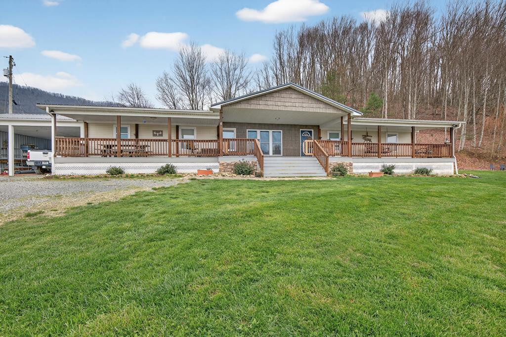 Experience the perfect blend of comfort, privacy, and natural beauty with this spacious 4-bedroom, 2-bath home set on an extraordinary 35.49-acre property. Surrounded by pristine panoramic mountain views, this unique retreat offers a peaceful lifestyle with room to explore, unwind, and connect with nature. Inside, the home features a generous and thoughtfully designed layout with numerous updates throughout. The inviting living spaces are filled with natural light, creating a warm and welcoming atmosphere ideal for both everyday living and entertaining. The updated kitchen offers ample cabinetry and workspace, flowing seamlessly into the dining and living areas for easy gatherings. The home includes three well-appointed bedrooms, providing comfort and flexibility, while the 2 bathrooms have been tastefully updated for modern convenience. Crawl space is fully encapsulated, ensuring a moisture free environment. The primary suite offers a private escape with plenty of space to relax and recharge. Step outside and take in the true beauty of this remarkable property. With 35.49 acres of rolling land, you'll enjoy breathtaking mountain views in every direction. Three picturesque ponds enhance the landscape, offering both tranquility and recreational opportunities. Wildlife is abundant, making this an ideal setting for nature lovers, outdoor enthusiasts, or anyone seeking a private retreat. Located near a national forest, this property provides easy access to hiking, hunting, and endless outdoor adventures, all while maintaining the comfort of a well-updated home. Whether you're looking for a full-time residence, a private getaway, or a property with exceptional land and views, this one-of-a-kind offering delivers unmatched serenity and opportunity. Information is deemed reliable but not guaranteed. Buyer and buyers agent to verify.