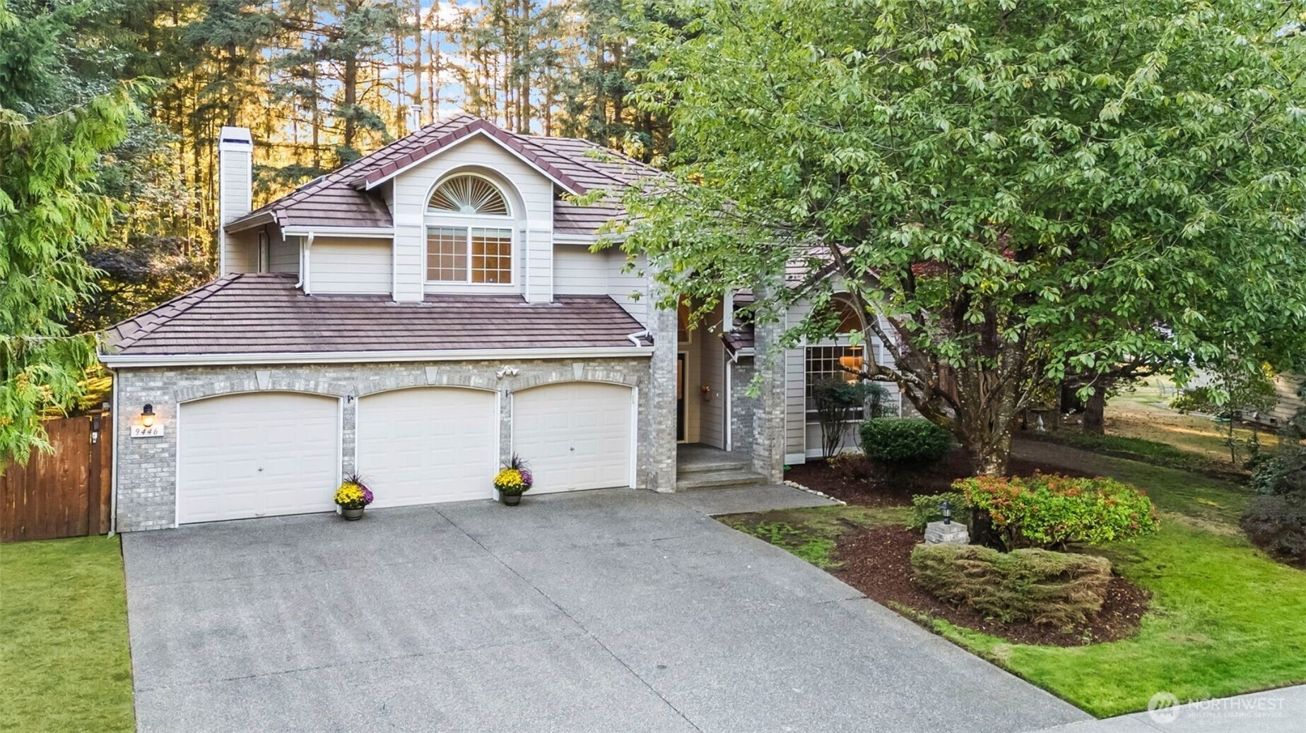 Ridgeview Estates: Spacious living among the Trees. Set on a ½-acre lot, this 4BR+office home offers nearly 3,000sf designed to gather, grow, & breathe. Elegant living spaces w/vaulted ceilings flow into an open kitchen with granite counters & SS appliances + a cozy family room w/gas fireplace. Upstairs, find generously sized bedrooms, primary w/ensuite bath & huge flex room over the garage ideal (media, fitness, or hobbies?) You'll love the expansive covered deck overlooking a fully fenced, wooded backyard w/water feature. Situated in an established, welcoming neighborhood. Trails nearby w/views of Rainier & Nisqually Wildlife Refuge. With a 3-car garage, RV parking, & updates throughout, this is more than a house, it’s a place to thrive.