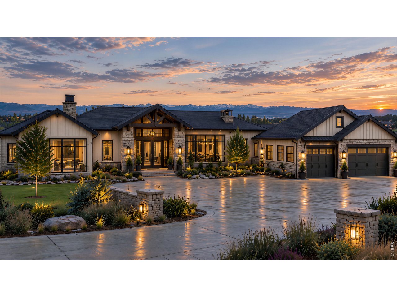 A rare opportunity to create a truly custom home in The Rookery at Heron Lakes, home of TPC Colorado. Set on an exceptional .80-acre homesite, this property offers the space and gentle slope for a walkout to create something truly special. Backing to private open space and a seasonal finger of water off the lake, the homesite provides a beautiful backdrop for expansive outdoor living and a finished walkout lower level. Plan shown is the Lamplighter by local architect Rentfrow Design is featured as inspiration for what could be built here. Its sprawling ranch architecture is an exceptional fit for this wide homesite, but this is a BUILD-TO-SUIT opportunity-the featured plan can be expanded, modified or replaced entirely to create a home around your lifestyle and vision. Conceptual pricing is based on approximately 6,500 finished square feet. Build with Rhoades Builds, an award-winning Northern Colorado custom builder known for exceptional craftsmanship, thoughtful design and attention to detail. From the architecture and floor plan to the finishes, garage configuration and outdoor spaces, this is an opportunity to be involved from the beginning and create a home that is distinctly yours.Located within the gated Rookery at Heron Lakes, surrounded by luxury homes and the TPC Colorado lifestyle, opportunities like this are increasingly difficult to find. Bring your ideas, your wish list and your vision-we'll help bring it to life. Contact agent to walk the homesite, tour a Rhoades Builds home and begin the design conversation.