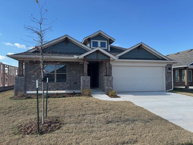 BRAND NEW ENERGY EFFICIENT CONSTRUCTION in the Native Plains community just west of Featherstone off SW 164th between Penn and Western Ave in SWOKC.  Open floor design with wood look tile throughout the main living areas.  Carpet in the 3 bedrooms complete with ceiling fans.  Master suite to the front of the home with a tile shower and walk in closet.  Secondary bedrooms on the opposite backside of the home.  Kitchen island overlooks the living area with a good size breakfast room leading to the covered back patio.  Fully fenced backyard to the greenbelt, pet friendly with additional refundable pet deposit.
