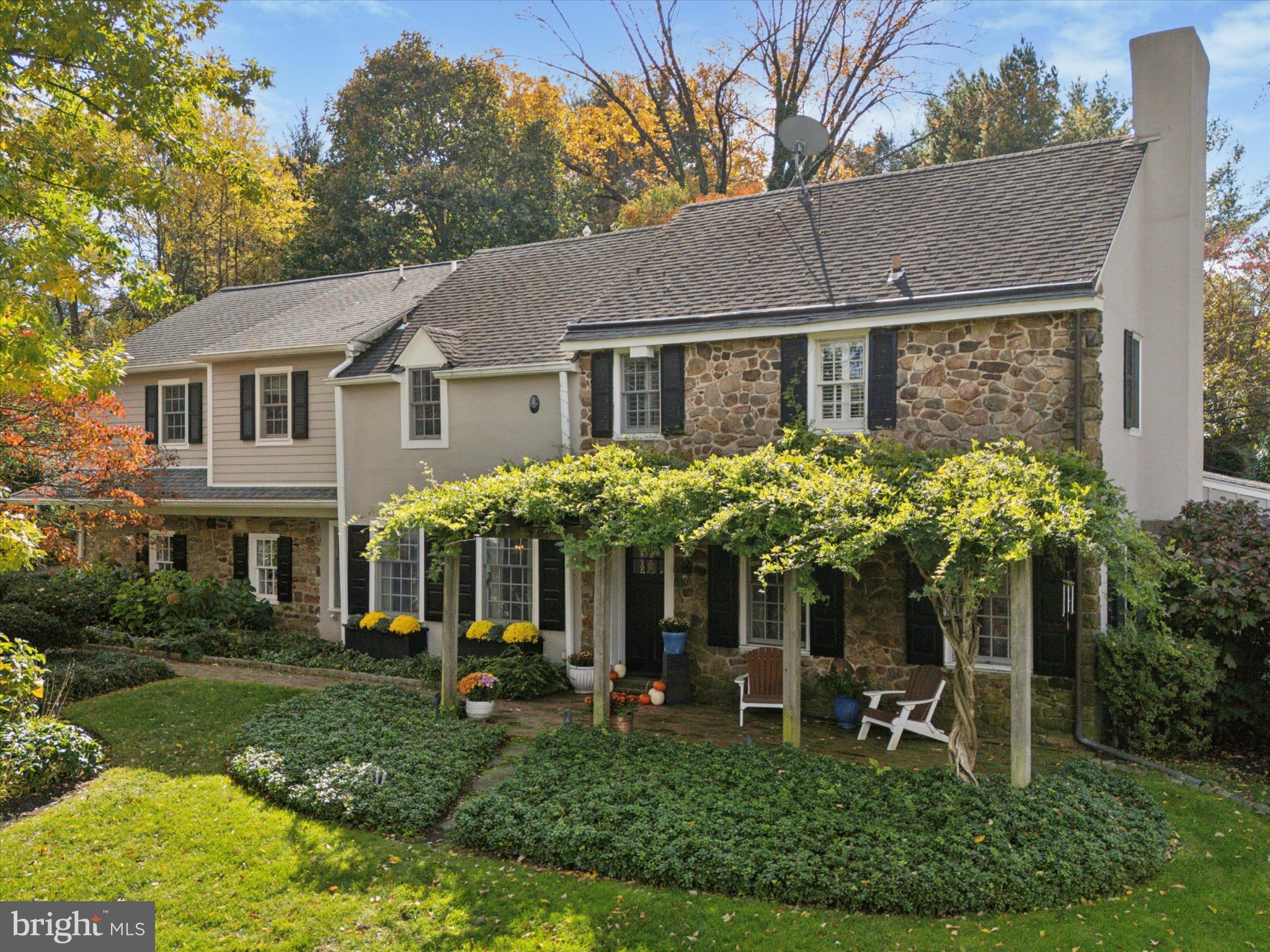 Welcome to 1532 Waverly Road, a captivating retreat you must see to believe. This residence has been enhanced with a luxurious primary suite, transforming it into a spacious 5-bedroom, 3.5-bath home. The living room and den seamlessly flow into a sunlit sunroom, offering a delightful space for relaxation or entertaining.The heartwarming eat-in kitchen, equipped with modern conveniences, is perfect for both casual meals and gourmet creations. Adjacent to the kitchen, the cozy den, provides a warm and welcoming ambiance for any gatherings.The upper floor offers 4 generous guest rooms, one of which has an ensuite bathroom.  The primary suite is an impressive addition to the original home.  The primary suite features large walk in closets, heightened ceilings, a sitting area, and a well appointed private bathroom with  double vanity, jacuzzi tub, hardwood floors, and seamless glass shower .   An ample sized hallway bathroom with tub/shower combo along with a pull down attic space complete this fantastic level.   The outdoor experience is equally impressive, with a stunning patio featuring an outdoor fireplace and a built-in gas grill, ideal for hosting friends or enjoying quiet evenings. The front patio offers sweeping views of the picturesque hillside, creating a serene environment for morning coffee or reading.Practicality meets style with a two-car attached garage and additional driveway parking for at least four vehicles. A mudroom, powder room, pantry, and laundry room are conveniently tucked away behind the open kitchen space.  Inside, the home is equipped with central air conditioning, 2 traditional fireplaces, and a charming wood-burning stove to ensure comfort in every season.  A finished basement offers great additional recreation space.Set on a generous lot, this property in conveniently located in award winning Lower Merion School District, is close to the shopping in downtown Gladwyne Village, and offers easy access to 76/downtown.   Discover the perfect blend of elegance and comfort on Waverly Road. Reach out today to schedule your private viewing!