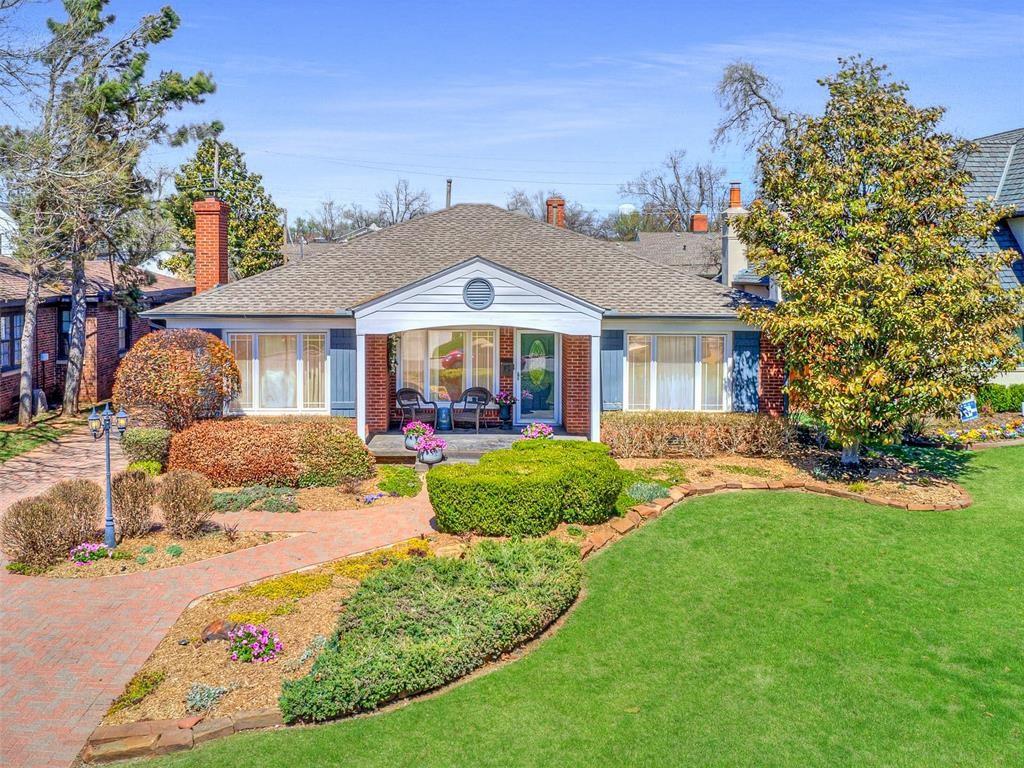 Extremely Charming, Traditionally Updated Home in Nichols Hills with Pool & Flexible Floor Plan. Welcome to this beautifully updated 3-bedroom, 2.5-bathroom home in the highly sought-after Nichols Hills neighborhood! Offering timeless charm with modern upgrades, this home boasts two spacious living areas filled with natural light, creating the perfect space for entertaining or relaxing. The thoughtfully remodeled kitchen features sleek quartz countertops, custom cabinetry, stainless steel appliances, and a stylish backsplash, making it a dream for any home chef. Both full bathrooms have been tastefully updated with contemporary fixtures and elegant tilework. The third bedroom offers great flexibility—it can easily be used as a study, home office, or bonus room to fit your needs, AND the carpet has recently been removed in this room and wood floors refurbished to match the rest of the home!! (Pics were taken prior to this change) Step outside to your private backyard retreat, where a sparkling pool—installed just a few years ago—awaits! The perfect place to unwind or host summer gatherings. Additional highlights include a convenient half bathroom, updated flooring throughout, and an excellent location close to shopping, dining, and parks. Don't miss this incredible opportunity to own a beautiful home in one of OKC’s most historically desirable neighborhoods!