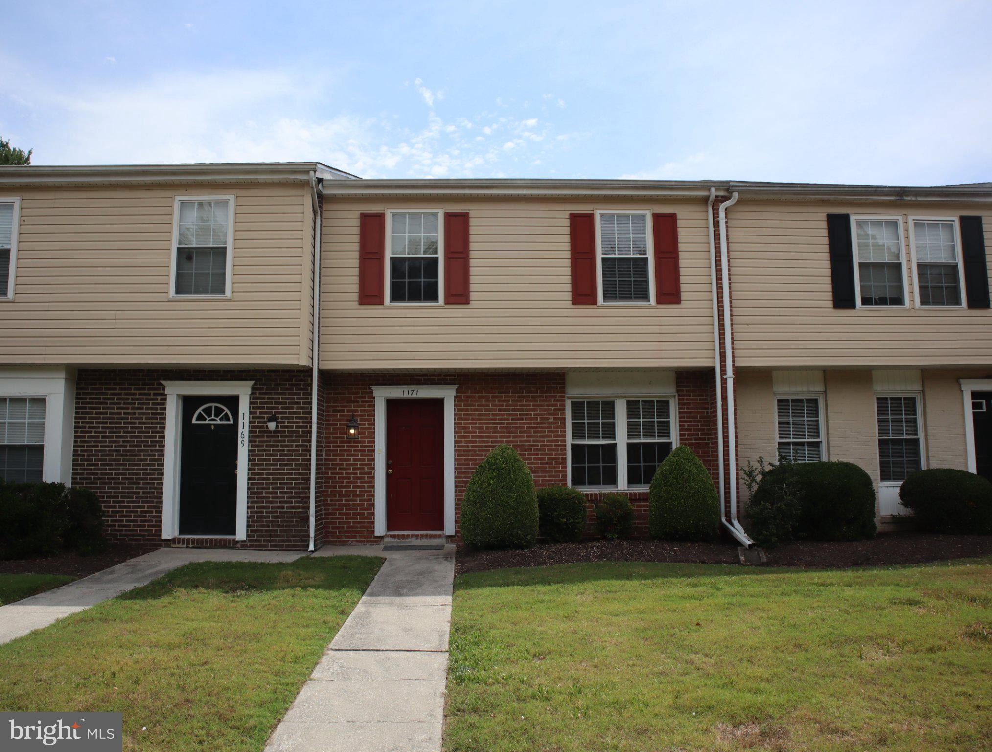 This 4 bedroom, 2 1/2 bathroom townhouse is directly across from the Salisbury University Intramural Fields. There is a living room with dining area, a remodeled kitchen, one bedroom, and half bath on the first floor. The second floor has a master bedroom with a double closet and private full bathroom, plus two additional bedrooms and a second full bathroom. Appliances include refrigerator, electric range, washer, and dryer. Features include an energy efficient electric heat-pump with central air, carpet throughout, fresh paint, attached rear storage shed, and lot parking. Rent includes lawn maintenance and sewer/water/trash. Tenants are responsible for other utilities (electric and cable/internet/telephone/etc).
