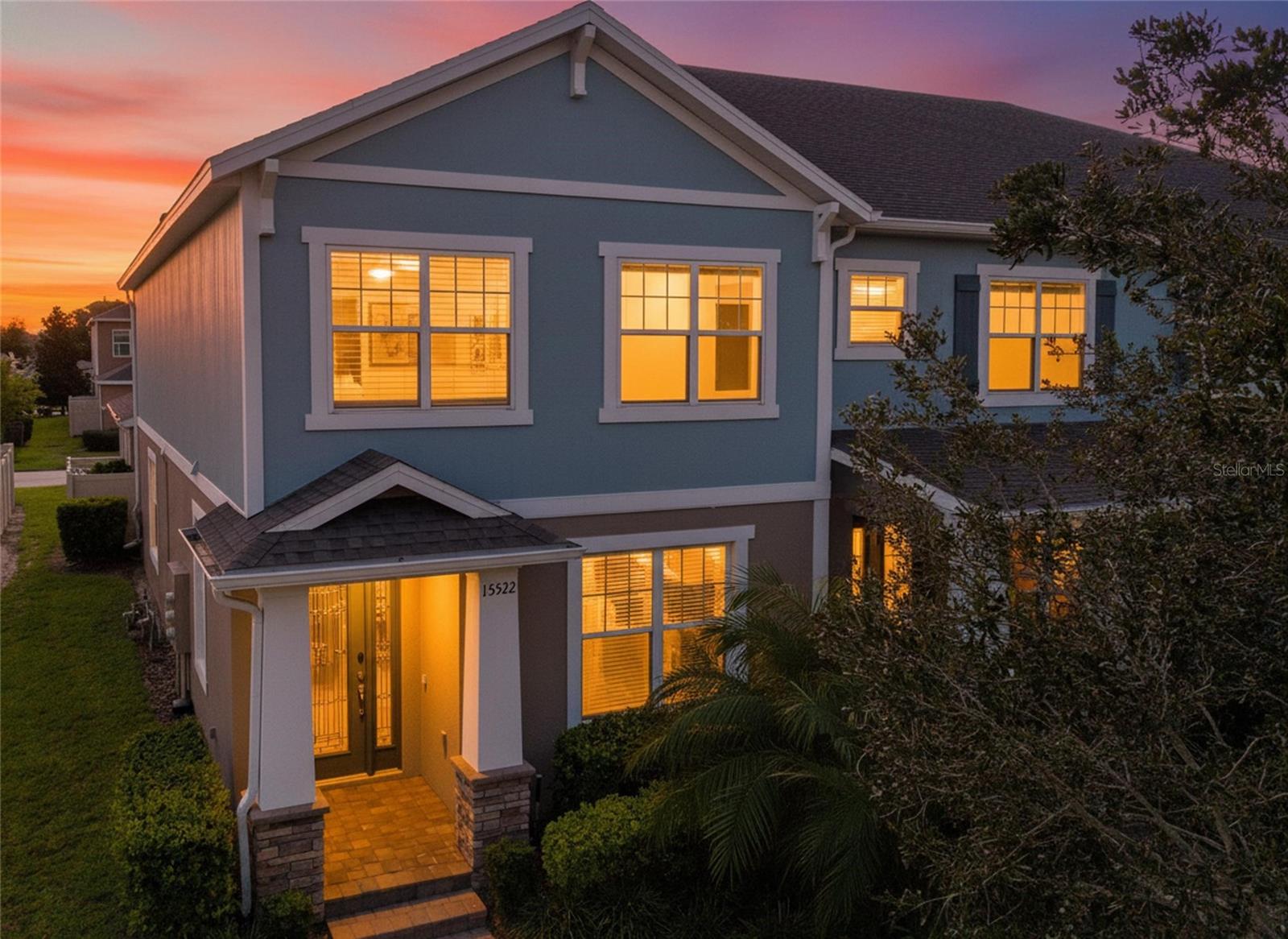 LUXURY END-UNIT TOWNHOME IN HORIZON WEST!
Move right in to this beautiful former model-home in the sought-after Highlands at Summerlake Groves community of Winter Garden. Offering 3 bedrooms, 2.5 baths, plus an office with French doors. This home features a bright, open floor plan and designer touches throughout. Enjoy a NEW Roof 2025, NEW A/C 2023, FRESH exterior paint 2025, NEW dishwasher and an “on demand” hot water heater.  Modern finishes include a beautiful custom beveled glass front door, upgraded lighting, architectural details throughout the home, crown molding, SONOS speakers on BOTH floors, ceiling fans, custom granite and custom drapes.  
The upstairs loft has plenty of space for game night, a play room or work out area plus, there is plenty of storage and a built-in work space.  The owner’s suite features a new custom closet and spa-inspired bath. 
The private and fenced courtyard is ideal for morning coffee or an afternoon BBQ.  The low HOA fee covers lawn care, landscaping and pest control.  Community amenities include a resort-style pool, clubhouse, tennis courts, playground, and dog park. Conveniently located near the 429, Orange County National Golf Course, top-rated schools, and just minutes from Disney—with nightly fireworks views from your own home! Discover the perfect blend of luxury, location and lifestyle in this exceptional Winter Garden home.