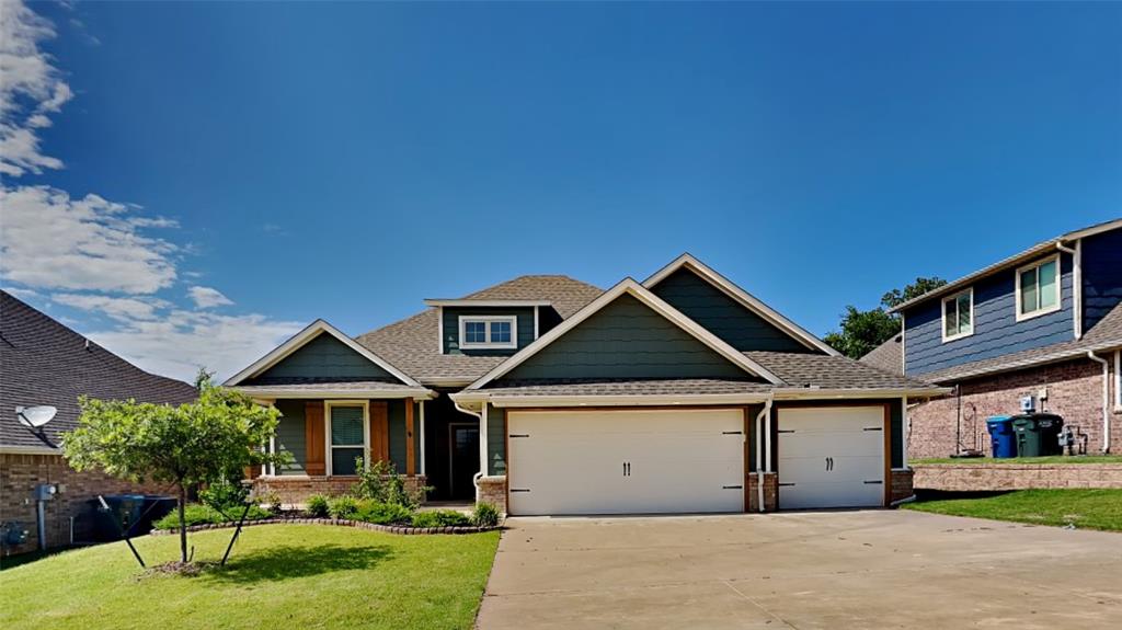 Welcome to your new home in the coveted Woodland Park community with 4 bedrooms, 2 baths, 3 car garage with storm shelter. Modern finishes, split floor-plan, & flowing with natural light throughout! Living room has gas fireplace with stone surround, barn door, & timeless wood look tile. Kitchen features stainless appliances, built-in gas range & oven, stunning quartz counters, spacious dining area, walk-in pantry, & extra large island for entertaining. Master suite with tray ceiling, large granite vanity with 2 sinks, Whirlpool tub, floating shelves, beautiful shower & Australian style walk-in closet connecting to laundry room - the perfect floor-plan! Don't miss the sprinkler system, Smart Home Technology, whole home air filtration system, tankless water heater, & ideal sized backyard! Neighborhood pool & clubhouse, walking trails, stocked ponds, & super friendly/active community in gorgeous East Edmond & award winning Edmond schools. Lawn care included!
Pets Case by case!

Tenant is responsible for washer and dryer.
Gas stove top, oven, dishwasher and microwave are included.
Refrigerator is included as-is..

All Camber Property Management & Leasing residents are enrolled in the Resident Benefits Package (RBP) for $45.00/month which includes renters' insurance, credit building to help boost your credit score with timely rent payments, $1M Identity Protection, HVAC air filter delivery (for applicable properties), our best-in-class resident rewards program, and much more! More details upon application.