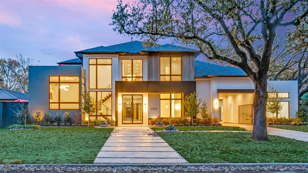 Just completed 5 CAR GARAGE Luxury Custom Transitional Modern with a POOL & Spa; BUILT FOR PRIVACY in heart of Preston Hollow! This Ron Davis Custom Home opens with double iron enter doors to floating glass staircase, showcased through two story window and elevated study at first landing.  Dining open to foyer has an exquisite glass walled temperature-controlled wine display with gold wine racks. Catering kitchen and Designers butler's pantry are works of art serving the most particular chefs.  Expansive family room with fireplace & hearth, built in shelves and geometric tile TV wall create a focal point from kitchen and morning room with views  of outdoor living with new pool & spa beyond. Chef's Dream kitchen features natural stone tops with Wolfe & Subzero Professional Series appliances, a striking Black Stone & Wood Island and geometric tile wrapped vent hood + Illuminated cabinet displays.  Master retreat is down with fireplace & built in display shelving, a Spa Bath with free standing tub, his & her vanities & large custom Wardrobe with island. Ensuite guest suite down  with views of pool.  Opulent Media Room is down. Three bedrooms upstairs; each with ensuite bathrooms and walk in closets. Upstairs is also a Large Game Room retreat with bar and giant versatile Bonus Room. Step Outside to the Covered Outdoor Entertainment & Living with gas fireplace, Outdoor Kitchen and Stained wood plank ceilings prewired for television and audio. Beautiful curb appeal with Professional landscaping in front & back and full sprinkler system. The home also comes with a Security System, Cat 5 Structural Wiring,   Zoned 16 SEER Air Conditioning Units, Elegant Plumbing Fixtures & Hardware, Architectural Shingles, Tankless Hot Water System, Large Low E Windows,  2 x 6 Frame Construction for extra R factor and breathability on exterior walls creating the s Corning Comfort Built Program for comfort and quite & energy savings plus smart features with Lutron Radio RA® Tech Center