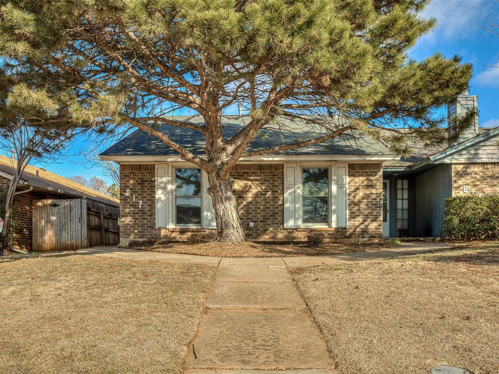 Clean and move-in ready half duplex is located in the Edmond School District and has been completely remodeled throughout! This 2 bedroom, 2 bathroom home features recently installed Anderson windows, bringing in great natural light and improved efficiency, along with new ceiling fans, updated light fixtures, and brand new flooring throughout.The remodeled kitchen includes new appliances, a gas stove, updated countertops, new backsplash, and refreshed lighting, it flows nicely into the eat-in dining space. The living room features a vaulted ceiling, wood burning fireplace, and wet bar, making it a great space for entertaining friends and family. The primary bedroom features a remodeled en suite bathroom with fresh, updated finishes and a large walk-in closet. The second bedroom is also generously sized with easy access to the updated full bathroom. The attached two car garage is tucked behind the home with additional street parking for convenience. The fenced yard is easy to maintain and low maintenance.All of this in Edmond for well under $190,000! This half duplex offers the feel of a single family home with the updates already done and nothing left to do but move in. Convenient location with easy access to the turnpike and major highways, just minutes from restaurants, shopping, and entertainment hot spots!