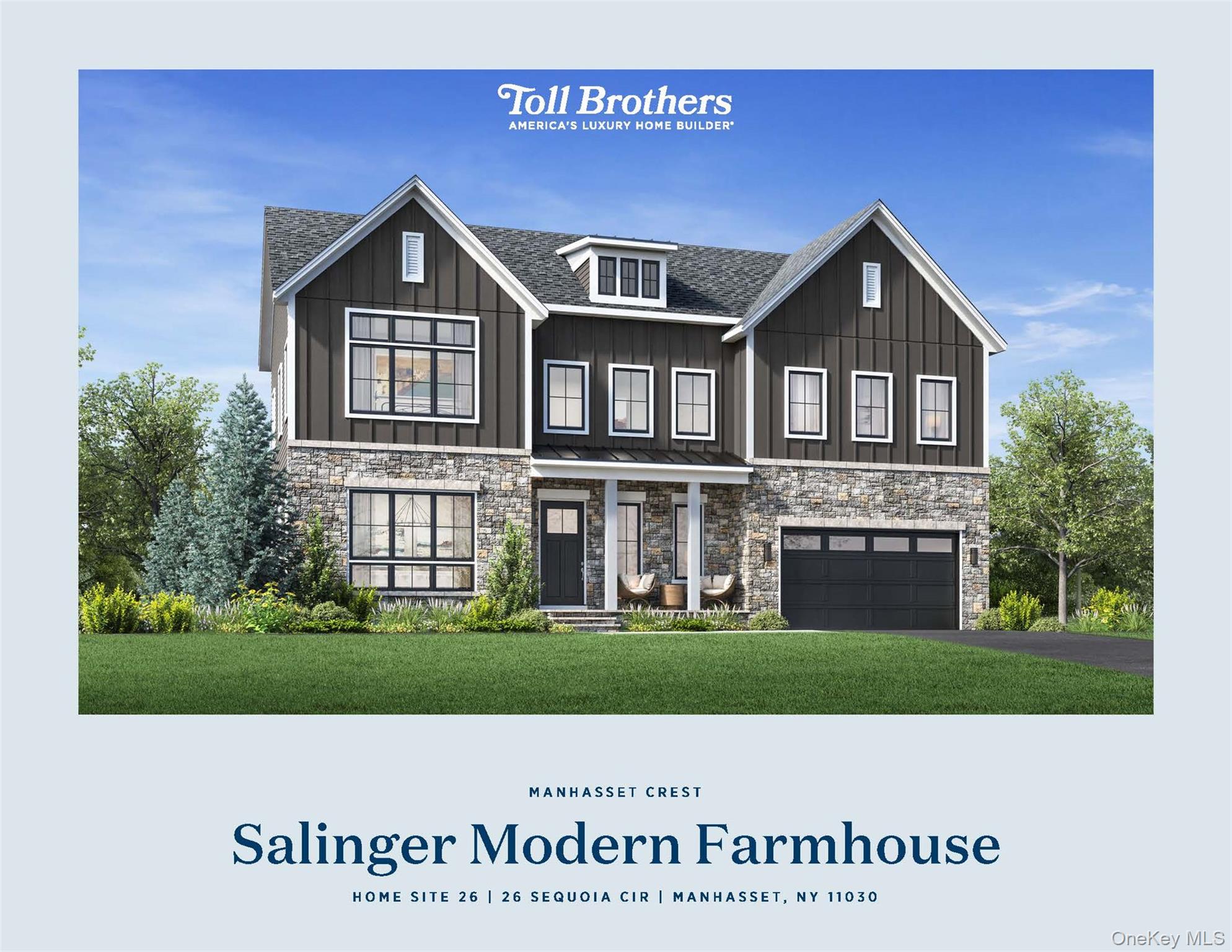 Final Opportunity: Own the Last Salinger at Manhasset Crest! Only a handful of homes remain in this exclusive luxury gated community, don’t miss your chance to make one your own. Situated on a premium homesite, this stunning home offers breathtaking views from nearly every angle. Step into the foyer that leads to an open-concept kitchen, casual dining and great room, complete with a striking 48” linear fireplace, perfect for cozy evenings.With ample space throughout, the upgraded dining room provides an elegant setting for formal dinners, while the first-floor workspace can easily be transformed into an office, yoga room, or creative studio. Upstairs, enjoy the convenience of a dedicated laundry room and a spacious primary suite featuring a luxurious bath and impressive closet space.The finished basement expands your living options, offering a private bedroom suite and bathroom ideal for guests or a recreation area. Located just minutes from shopping, dining, and everyday conveniences, this home combines luxury, practicality, and breathtaking surroundings.-Personalize your home at our onsite Design Studio-48” linear fireplace in the great room-First-floor workspace adaptable to your needs-Primary suite with spa-like bath and generous closet space-Finished basement with private bedroom suite and bath for guests