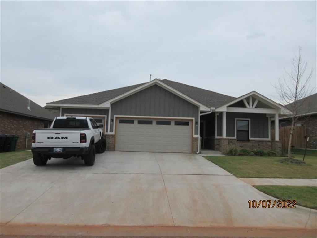 This newer home is one of those that just makes life easy. Built with modern finishes and a smart, open layout, it offers comfortable living spaces that flow naturally from the kitchen into the main living area, great for everyday living or hosting friends. Wood look tile runs through the primary living spaces for a clean, low maintenance feel, and the kitchen features ample cabinet space, quality finishes, and room to gather. The primary suite is generously sized with a well designed bath that includes a soaking tub, separate shower, and large walkin closet. Two additional bedrooms and a full bath are thoughtfully positioned for privacy. Located in a gated community within the Deer Creek School District, this home offers a strong combination of location, layout, and long-term value.