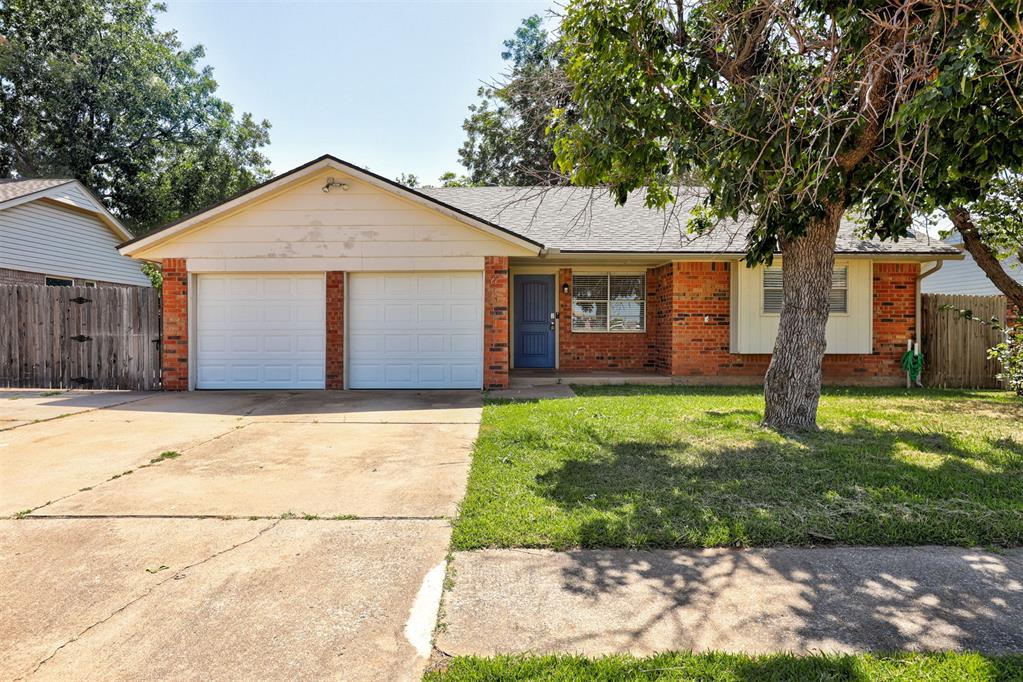 Welcome to 916 S Patterson Dr. in Moore! This charming 3-bedroom, 1.5-bath home offers 1,072 square feet of comfortable living space with thoughtful updates throughout. The beautifully updated kitchen features granite countertops, modern finishes, and ample cabinet space, making it perfect for everyday living and entertaining. The attached 2-car garage provides plenty of storage and includes the added peace of mind of an in-ground storm shelter. Conveniently located near schools, shopping, dining, and major highways, this well-maintained home is move-in ready and waiting for its next owner. Don't miss your opportunity to make this wonderful property your own—schedule your private showing today!**Staged pictures seen are AI and none of the furnishings seen in pictures are provided with the home. Virtual staging pictures are provided to provide an understanding of space and potential of the home!**