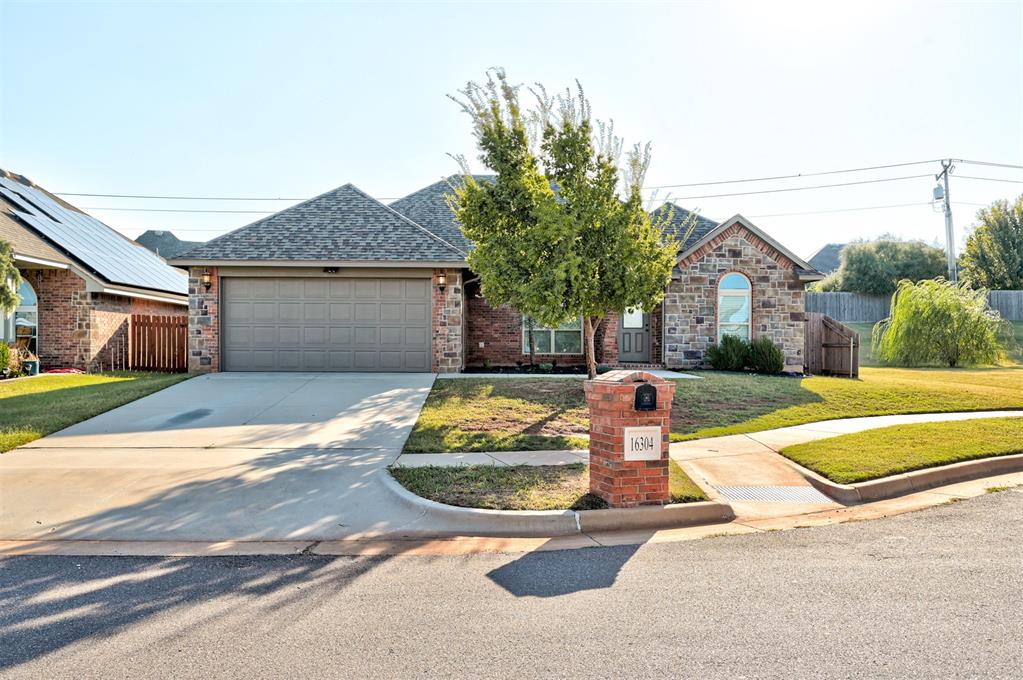 Welcome to this beautifully updated true 4-bedroom, 2-bath home nestled in a quiet Edmond neighborhood with unbeatable access to the highway and just minutes from shopping, dining, and top-rated Edmond schools. Step inside to discover a spacious layout featuring new wood-look vinyl plank flooring in the living room (2023), cozy gas fireplace, and fresh interior paint on the cabinets, walls, doors, and trim (2023). The large master suite includes walk-in closets for ample storage and a private retreat feel. Enjoy peace of mind with updates like new carpet in all bedrooms (2023), new light fixtures throughout (2023), and a new garbage disposal (2023).

Outside, you'll love the recently painted exterior (2023) and the home’s serene setting—adjacent to a large greenbelt with a pergola, walking trail, and dog park just steps away. With a 2-car garage and move-in ready upgrades throughout, this Edmond gem is the perfect blend of comfort, convenience, and community. Don’t miss your chance to make it yours!