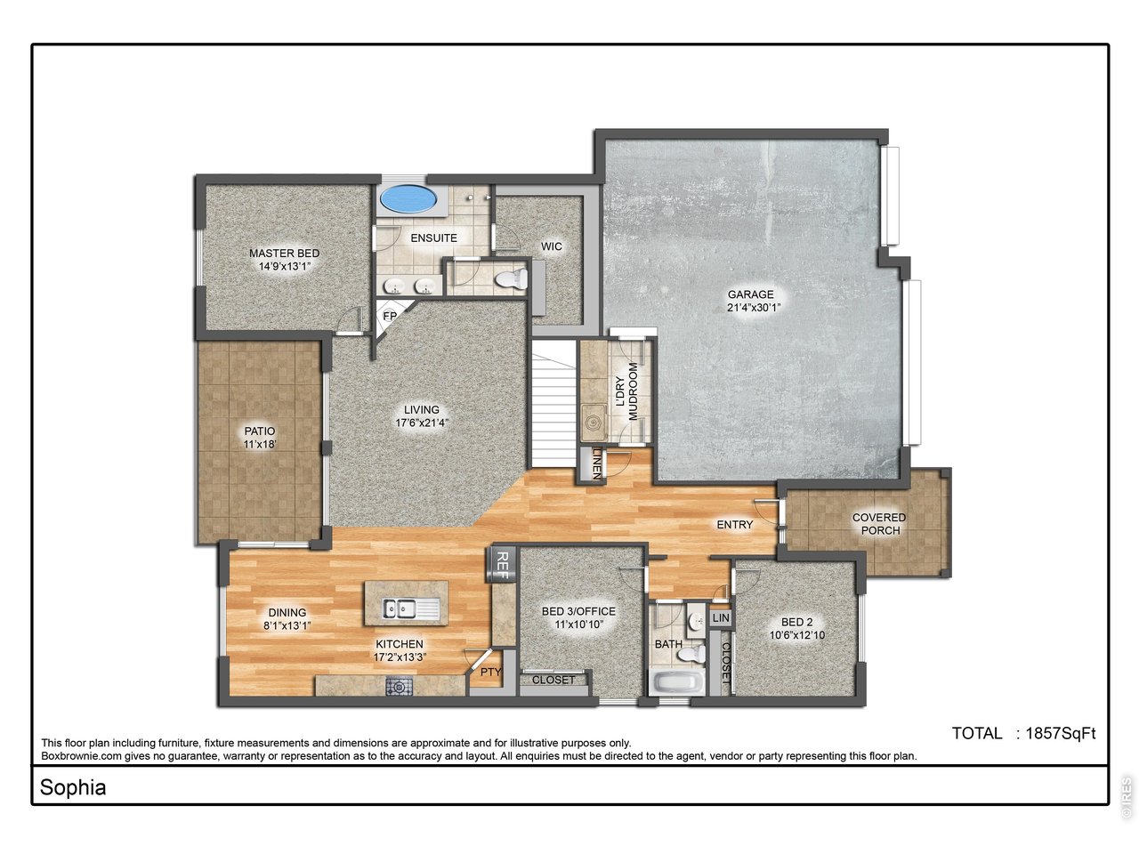 Pre-Sale. The Sophia by Bridgewater Homes! This beautiful ranch style home has 5 beds or main floor office, 3 baths and a 25%+ finished basement! Quality construction with 2'x6' exterior walls. This inviting open floor plan features - Engineered hardwood flooring, upgraded gourmet kitchen, slab quartz counters, cabinets by Tharp, electric range, double ovens, stainless steel appliances, walk-in pantry. Spacious primary suite with luxury 4pc bath & walk-in closet. Front Yard Landscaping, 11'x18' covered patio & oversized 3 car garage.