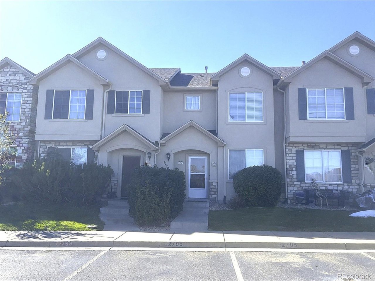 Great two story townhome, 2 bedrooms and 2.5 bathrooms, offering a practical layout with dual primary suites.  Each spacious bedroom features its own private full bath, french doors entry, walk-in closets and vaulted ceilings. Ideal for roommates, guests, etc.. The main level features a large living room with engineered hardwood flooring, a half bath and a beautiful large open kitchen with stainless appliances and a spacious dining area. Private yard with a concrete patio,  access to the back alley and a storage room. This townhome faces east to an open space. Two parking spaces are assigned to the subject home. Well established Sage Creek Townhomes Community with easy access to all major shopping, restaurants, highways, hospitals, etc. HOA covers: trash, snow removal, exterior maintenance, insurance, pool, play area and common recreation /park area.