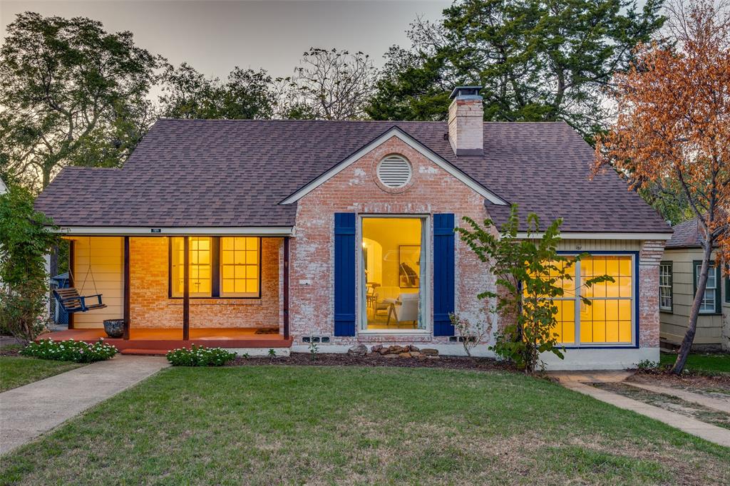 Wonderful opportunity in one of Dallas's most beloved and desirable neighborhoods! This two bedroom, one and a half bath Hollywood-Santa Monica cottage features a recently renovated kitchen and bathroom. Bright light from large windows fills the living, dining and kitchen areas, and additional living spaces include two recently updated bonus rooms that could provide a third bedroom, playroom, home office or den.Inside, you will find a combination of original hardwood floors and carpet, bright rooms with original trim molding and a lovely working fireplace. Each bedroom includes walk in closets!  The kitchen is well equipped with granite kitchen counters, a pantry, stainless steel range, refrigerator, and dishwasher. Laundry area includes a washer and dryer.  Exterior features include a private fenced yard, a recently added large deck, a covered front porch with a charming porch swing, and a backyard storage shed.  A new roof was completed in 2026!A short walk takes you to beautiful Lindsley Park and the Sante Fe Trail!!  Near Tenison Park, Golf, White Rock Lake, the Dallas Arboretum and great entertainment, dining and shopping! You really don't want to miss this one!