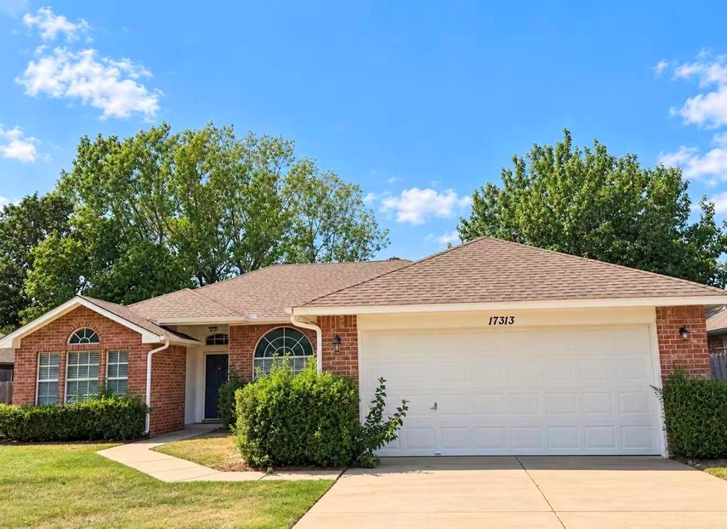 Welcome home to 17313 Cedarwood Drive! This inviting 3-bedroom, 2-bathroom home offers a comfortable, open layout in a great Edmond location with Edmond Schools.Step inside to a bright and spacious living area featuring vaulted ceilings and a cozy fireplace—the perfect spot to relax at the end of the day or gather with family and friends. The open-concept kitchen offers plenty of counter and cabinet space and flows easily into the dining and living areas, making everyday living and entertaining a breeze.The spacious primary suite is a true retreat with vaulted ceilings, a ceiling fan, double vanities, a whirlpool tub, and a large Australian-style walk-through closet with plenty of storage. Both secondary bedrooms are generously sized with large closets and ceiling fans, plus a full bathroom conveniently located nearby.With a functional floor plan, great storage, and plenty of room to feel at home, this property is ready for its next tenants. Conveniently located near shopping, dining, parks, and major roadways for easy access throughout Edmond and northwest Oklahoma City.Come see why 17313 Cedarwood Drive could be the perfect place to call home. Schedule your private showing today!