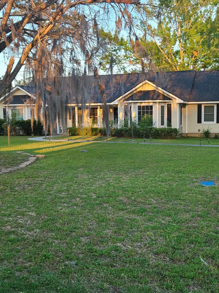This 3BR home is located in the quiet established  West Acres Subdivision. This roomy home has built ins in one bedroom for extra storage, beautiful crown molding, a study/office that get be a 4th bedroom. On a nice lot on a cul-de-sac that has mature fruit trees and separate nice big garage providing plenty parking and additional storage space.