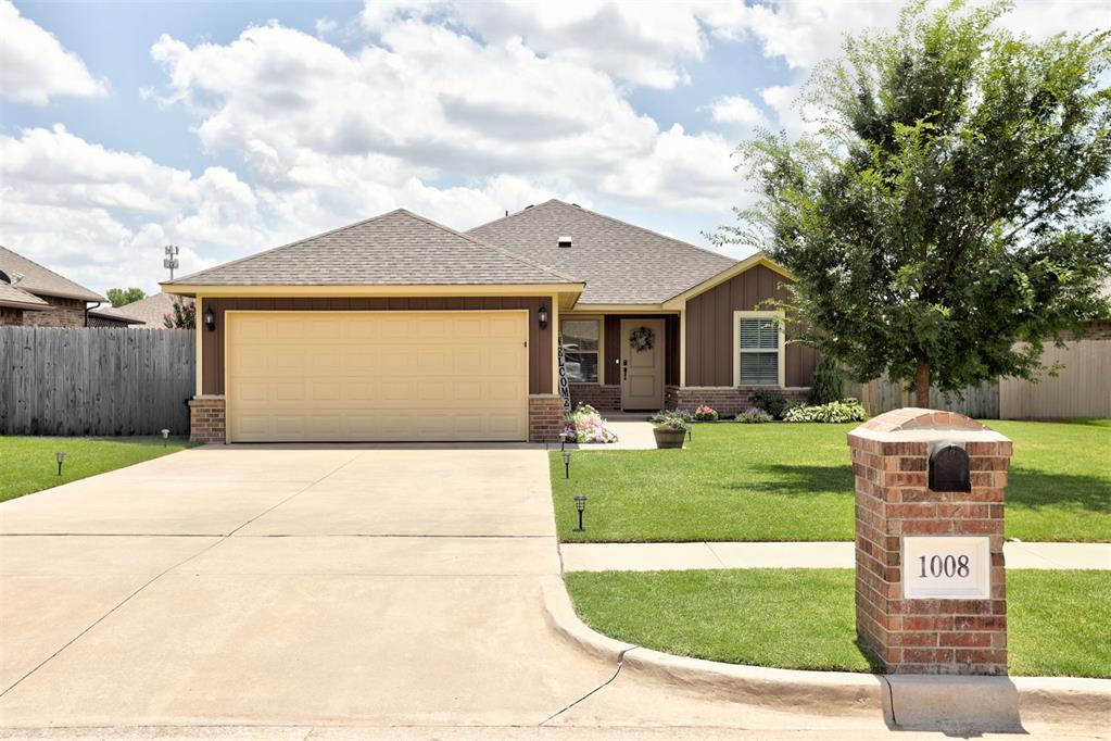 Welcome to this beautifully maintained 4-bedroom, 2-bathroom home in Moore, offering the perfect blend of modern style, comfort, and functionality. The spacious open-concept floor plan is ideal for both everyday living and entertaining, featuring a bright living room that flows seamlessly into the dining area and kitchen.The kitchen is the heart of the home, showcasing quartz countertops, stainless steel appliances, a large center island with bar seating, ample cabinet space, and a pantry—perfect for preparing meals or gathering with family and friends.The split-bedroom floor plan provides added privacy, with a spacious primary suite featuring a dual-sink vanity, oversized walk-in shower, and a generous walk-in closet. Three additional bedrooms offer plenty of flexibility for family, guests, or a home office.Step outside to enjoy the covered patio overlooking the fully fenced backyard, providing the perfect space for relaxing, entertaining, or letting kids and pets play. For added peace of mind, the home also includes a built-in in-ground storm shelter in the garage, an invaluable feature for Oklahoma living.Conveniently located near schools, shopping, dining, parks, and major highways, this move-in-ready home offers the space, features, and value today's buyers are looking for. Schedule your private showing today!