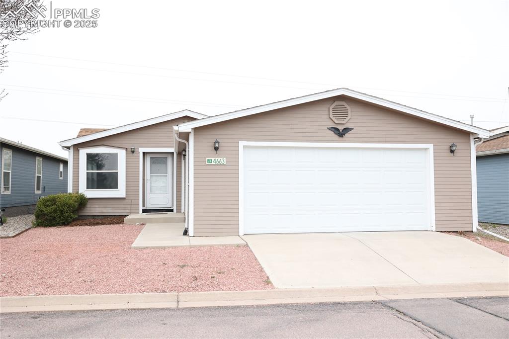 Welcome home to this move in ready remotivated 3-bed 2 bath 2 car attached garage home located in the Antelope Ridge Community. The improvements are endless with, fresh paint throughout, new vinal plank flooring and new carpet in the bedrooms. The kitchen has plenty of counter space, storage and re- equipped with new stain-less steel appliances, stain-less steel sink and tiled back splash all the way around. In the guest bath you’ll find it’s been updated with a nt’s a beauty! Granite counter top double sink vanity and a large walk-in shower with glass doors. The other 2 bedrooms are nice sized with lighted ceiling few granite counter top vanity, and new lighting. The master suite boasts double door walk in closet a spacious renovated adjoining bath and ians. There is also a dedicated laundry room with plenty of storage. Stylish light fixtures throughout and lots of natural light. A newer hot water heater, newer roof, a new furnace was also just installed in 2022, newer outside paint, new garage door and opener installed last year, brand new air conditioner that was just installed on May 19, 2025. This home is basically brand new. Antelope Ridge is just minutes from shopping, dining, Peterson and Schriver AFB. Antelope Ridge also offers a nice pool, BBQ area, playground and beautiful large club house and fitness center.