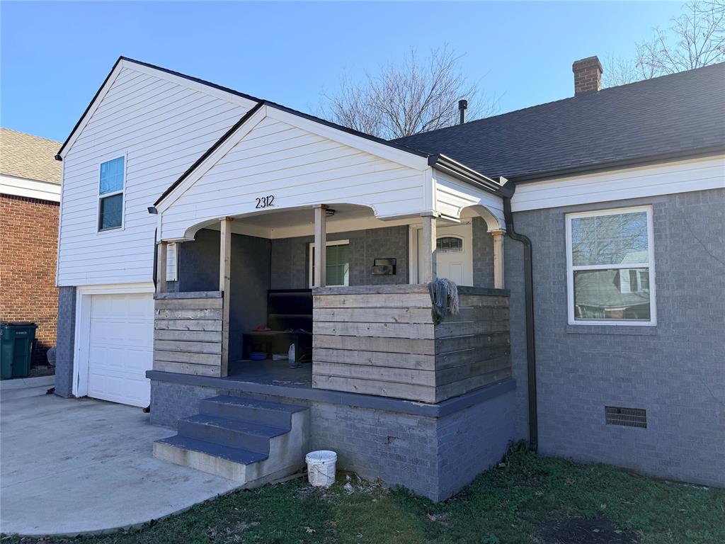 This well-located home offers a comfortable one and one half-level layout with practical living spaces and classic appeal. The floor plan provides two bedrooms, a functional living area, and a seamless flow suited for everyday living. Covered porch and patio areas extend the living space outdoors, offering a welcoming setting for relaxing or entertaining.Situated on an interior lot with a concrete drive, the property benefits from a convenient location near major roadways, shopping, dining, and local amenities. The converted garage adds flexibility for interior use, storage, or additional living space depending on future needs.A solid opportunity in an established neighborhood with strong accessibility and long-term potential.Property is tenant occupied—please do not disturb tenants.
