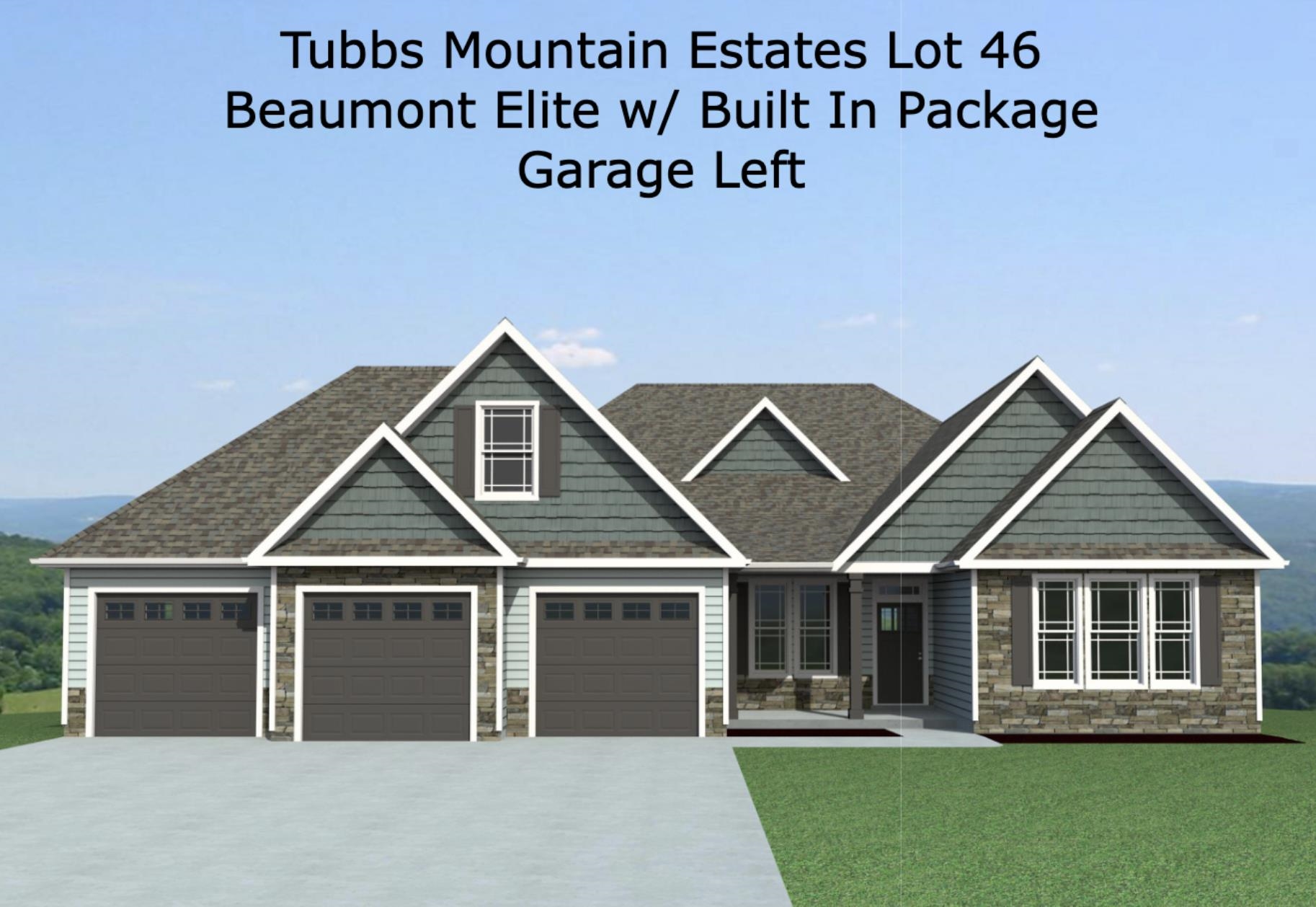 Beaumont Elite plan modified. Built-in package. 3rd car garage added. Extra decking.