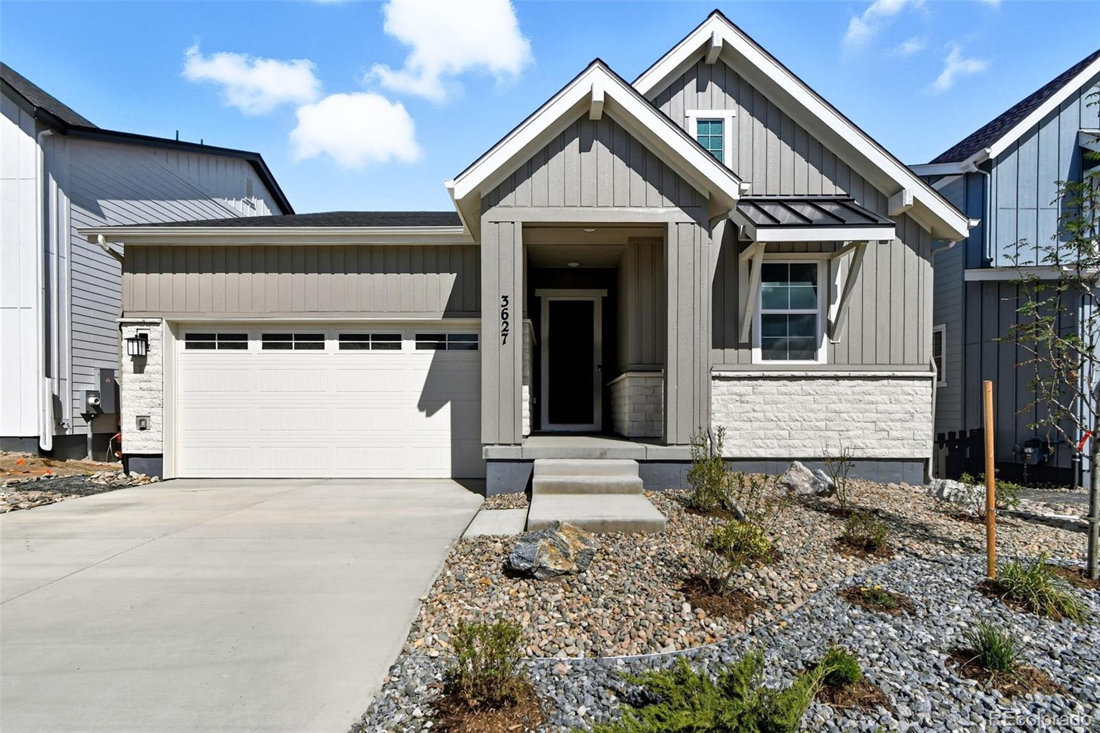 New Construction - Ready Now! Built by America's Most Trusted Homebuilder. Welcome to the Boulder at 3627 Recess Lane in Macanta — stylish single-level living in the heart of Castle Rock! Enjoy over 1,000 acres of open space, scenic trails, and The Spoke amenity center with a fitness center, pools, cabanas, and co-working areas. Just minutes from downtown Castle Rock, I-25, and everything the Denver area has to offer. This beautifully designed home features two spacious secondary bedrooms with a shared bath, a private study, and an open-concept kitchen with a large island and walk-in pantry. The kitchen flows into the great room and dining area, opening to a covered patio. The private primary suite at the rear offers a spa-like retreat, and the unfinished walkout basement provides room to grow or create your ideal home gym or storage space. Additional Highlights Include: Gourmet kitchen, fireplace at great room, study in place of flex, unfinished walkout basement, and covered patio. MLS#7679561