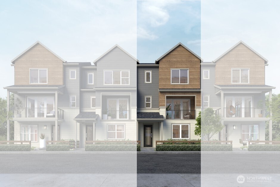 The Hazel Townhome by MainVue at Elmbrook is a tri-level 3-bedroom, 2.5-bath luxury home with a 2-Car Garage. The entry offers a welcoming Foyer and a private Home office with 9’ ceilings. On the Main level, the corner-set Gourmet Kitchen boasts 3cm Quartz countertops, European frameless cabinetry & Stainless Steel KitchenAid appliances. Step through sliding glass doors onto the Covered Deck. The upper level hosts the Primary Bedroom complete with a Walk-in closet & a luxury featuring a semi-frameless walk-in shower and dual vanities topped in Quartz. Customer registration policy: Buyer’s Broker to visit or be registered on Buyer’s 1st visit for full Commission or commission is reduced.