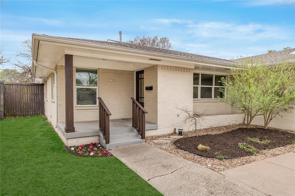 Located on one of the largest lots in University Terrace—nearly a quarter acre—and zoned to coveted Lakewood Elementary, this charming home offers a rare combination of space, flexibility, and an exceptional East Dallas location. Designed for both everyday living and entertaining, the open floor plan features a dedicated dining room and two living areas that create an effortless flow throughout the home. The eat-in island kitchen is equipped with granite countertops, stainless steel appliances, and ample space for casual dining and gathering. The home offers three bedrooms, including a private primary suite with an ensuite bath. A separate full-sized utility room adds convenience. One of the home’s standout features is the expansive backyard. A front-facing two-car garage allows for unobstructed views and full enjoyment of the nearly quarter-acre lot. The outdoor space is ideal for entertaining or relaxing, complete with a spacious wood deck, large patio, and a versatile storage shed that could easily function as a workshop, hobby space, or additional storage. Ideally located with easy access to White Rock Lake, the SoPac Trail, Ridgewood Trail, Northwest Highway, and US-75, this home offers an incredible opportunity in one of East Dallas’ most desirable neighborhoods.