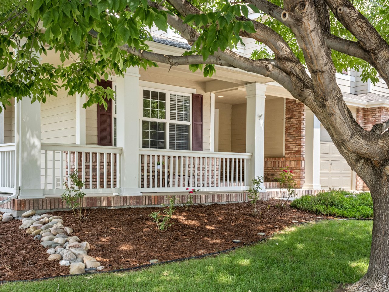 Welcome to this beautiful 4,400-square-foot home in the highly desirable Highland Meadows community, steps from Windsor Highlands Park and just moments from Highland Meadows Golf Course and convenient access to I-25. A charming covered front porch welcomes you inside, where you'll find an ideal floor plan featuring a private main-floor office, two spacious living areas, and a large kitchen that opens seamlessly to the vaulted family room-perfect for everyday living and entertaining. Upstairs offers 4 bedrooms and 3 baths, including a spacious primary suite designed for comfort and relaxation. The fully finished basement expands your living space with a 5th bedroom, an additional bath, a large rec room, and bar. Outside, mature landscaping creates a private setting, complete with a tranquil backyard water feature and a cozy patio beneath a pergola-an inviting retreat for relaxing or hosting guests. This exceptional Windsor home combines generous living spaces, timeless appeal, and an outstanding location.