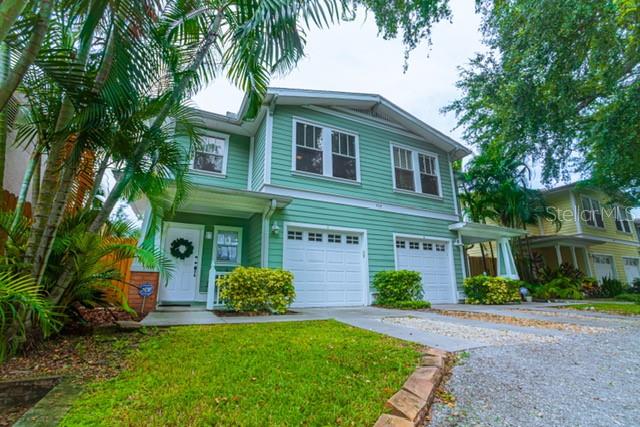 Nestled in the charming Hyde Park neighborhood, this cozy townhome offers the convenience of low-maintenance living. Featuring 2 spacious bedrooms, 2.5 bathrooms, and real wood floors throughout, this residence boasts an elegant and inviting atmosphere from the moment you step inside. The open floor plan creates a seamless flow between the living, dining, and kitchen areas, ideal for entertaining or everyday living. Large windows fill the home with natural light, highlighting the warmth of the wood flooring and creating a bright, airy space. Upstairs, you’ll find two generously sized bedrooms, each with its own en-suite bathroom, offering privacy and comfort. The primary suite includes a walk-in closet and a spa-like, true retreat feel. Outside, enjoy the peace and quiet of this tree-lined, low-traffic neighborhood while benefiting from a low HOA and virtually no exterior maintenance. A private one-car garage provides secure parking and extra storage — a rare find in this prime location. Located just steps from Bayshore Boulevard, you can take in waterfront sunrises, bike along the scenic promenade, or enjoy the restaurants, shops, and nightlife of Hyde Park Village, all just minutes away. Downtown Tampa, Water Street, and major highways are easily accessible, making this home a perfect choice for both convenience and lifestyle.