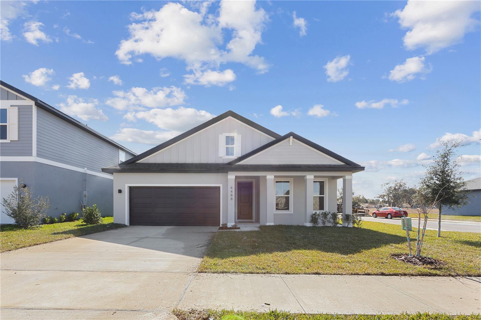 One or more photo(s) has been virtually staged. Under Construction. One or more photo(s) has been virtually staged. Offering up to $20,000 flex cash! The Appaloosa offers 2 Flex Rooms, a 1st Floor Owners Suite, 3 bedrooms, 2.5 baths, spread over 2 levels with a 2-car garage. Perfect for a multi-generational household or those needing multiple home office spaces. The elevated culinary space opens to an expansive great room and dining area, creating a seamless flow ideal for entertaining. The primary suite includes a spa-inspired bathroom and oversized walk-in closet, while guest suites and bonus rooms offers separation and privacy. Extend your living outdoors with a generous covered patio with optional screen enclosure. Whether you're hosting guests or enjoying a quiet evening under the stars, the Appaloosa provides the perfect setting at Sabana Reserve where modern design and nature-inspired surroundings meet all within the elegant setting of Ocala’s newest gated community. Community amenities will include pool, pickleball courts, open-air pavilion, smaller open-air covered pavilions, playground, dog park & outdoor grill. Located with quick access to I-75, SR-200, US-27 and the Florida Turnpike and is within a mile of significant developments to include 5-star hotels, top rated dining, shopping mall(s), horse facilities, UF Health Community Hospital and the future Buc-ee’s.