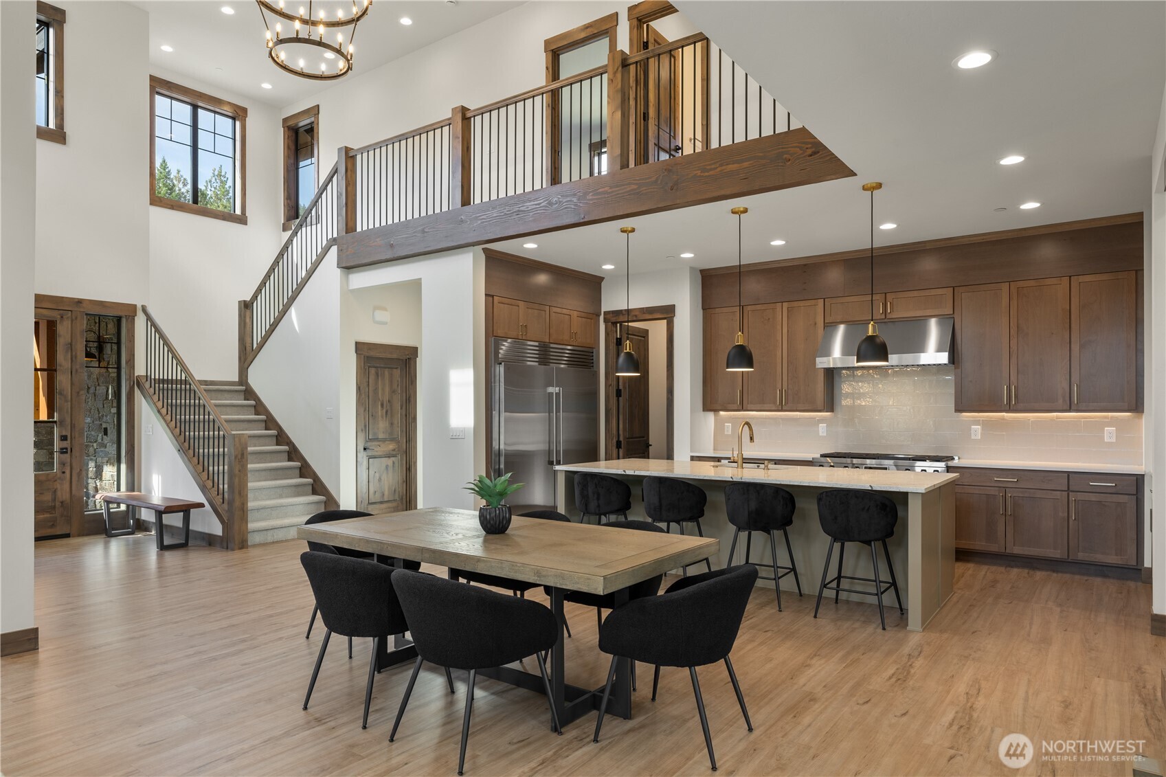 Images are references of an already built home at 421 Southern Star, showcasing interiors for presale.